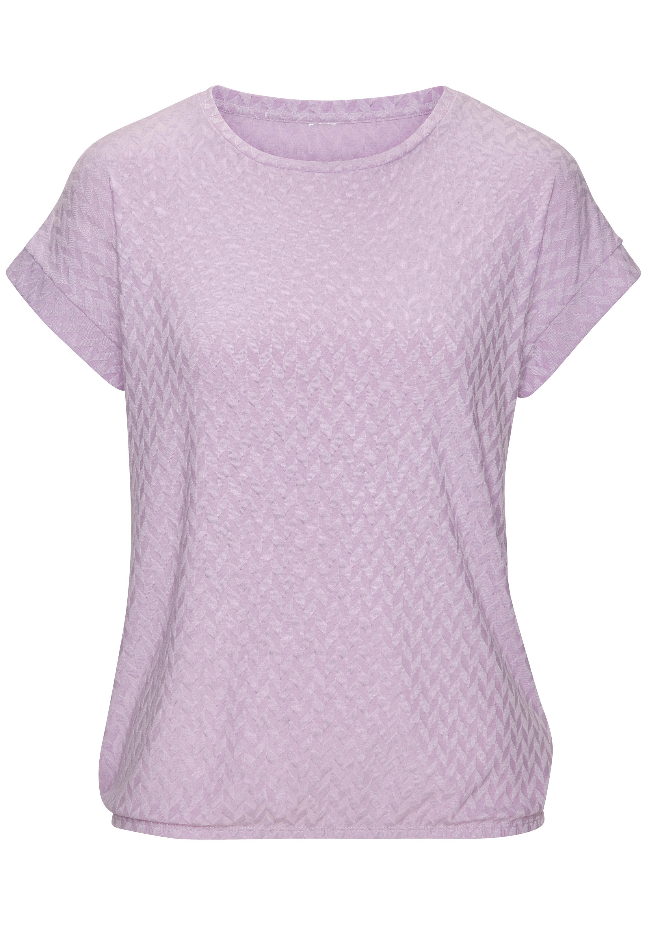Vivance Kurzarmshirt "mit modischem Jacquard-Muster", aus hochwertiger Qual günstig online kaufen