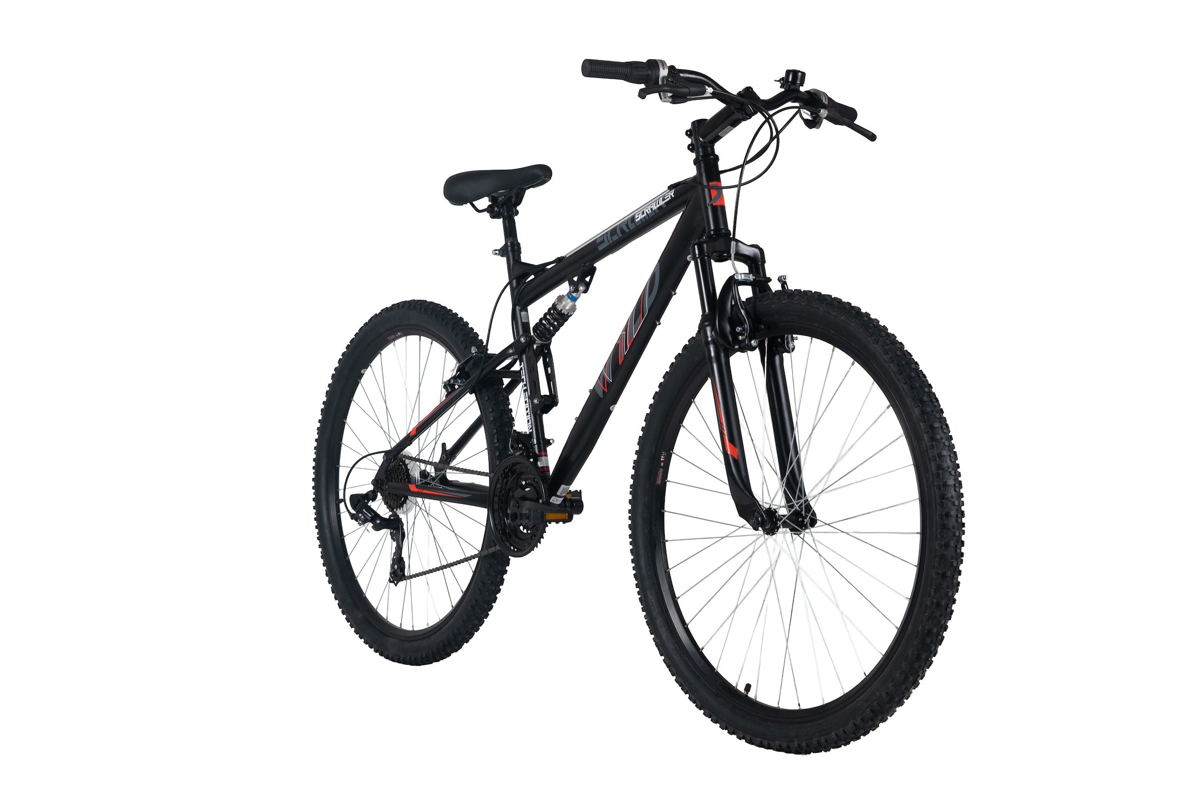WYLD Mountainbike »WYLD Mountainbike Fully 29'' Scrawler schwarz-rot 21 Gänge RH 51 cm« 21 Gang Shimano Tourney Schaltwerk Kettenschaltung