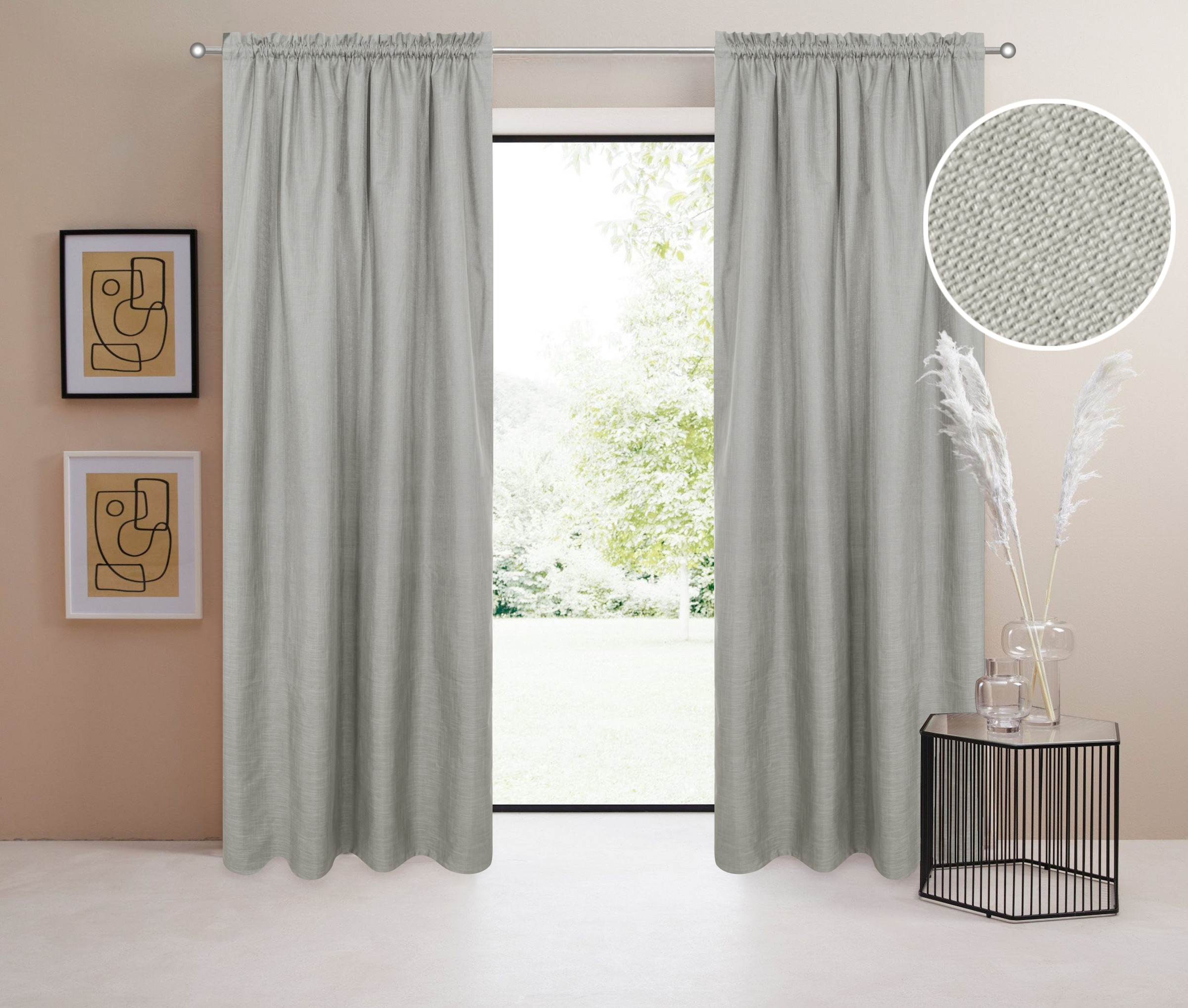 LeGer Home by Lena Gercke Verdunkelungsvorhang "Marusha" Stangendurchzug 1 günstig online kaufen