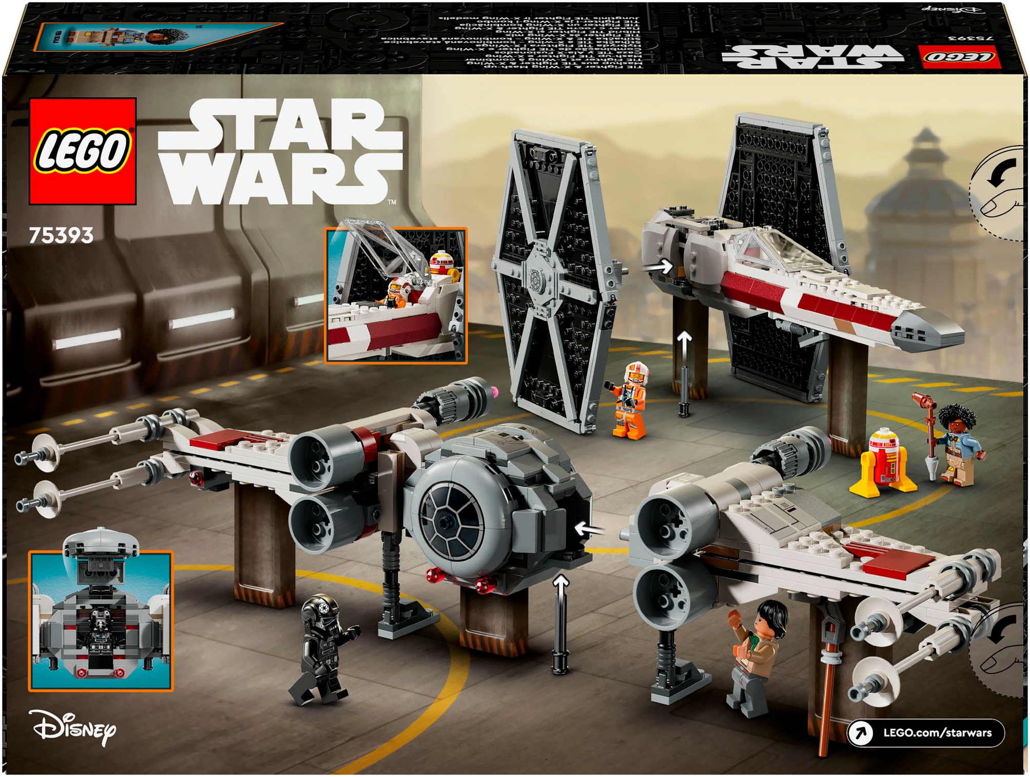 LEGO® Konstruktionsspielsteine »Mashup aus TIE Fighter & X-Wing (75393), LEGO Star Wars ™«, (1063 St.), Made in Europe