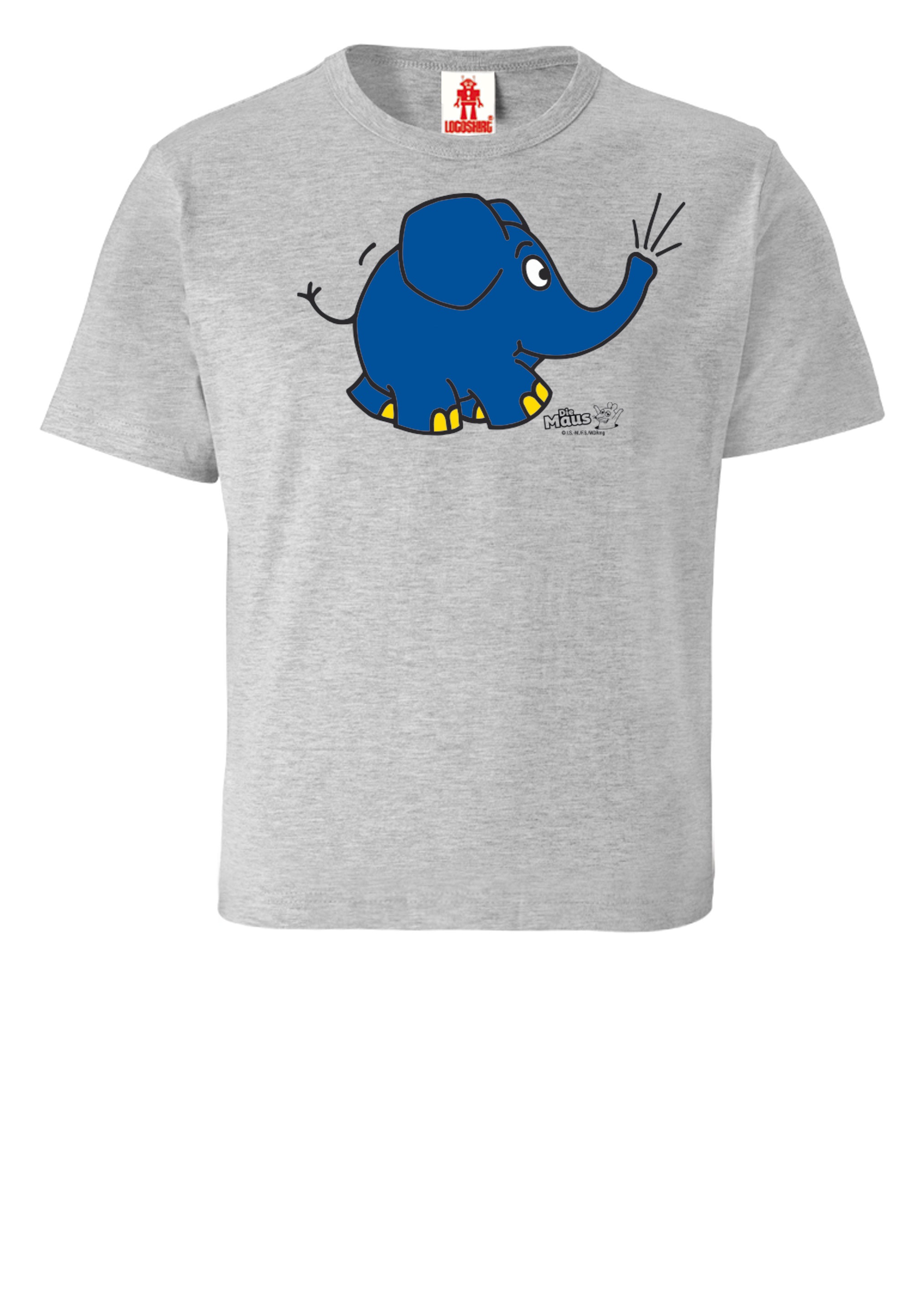 Thumbnail - LOGOSHIRT T-Shirt "Sendung mit der Maus - Elefant Törö" mit coolem Print