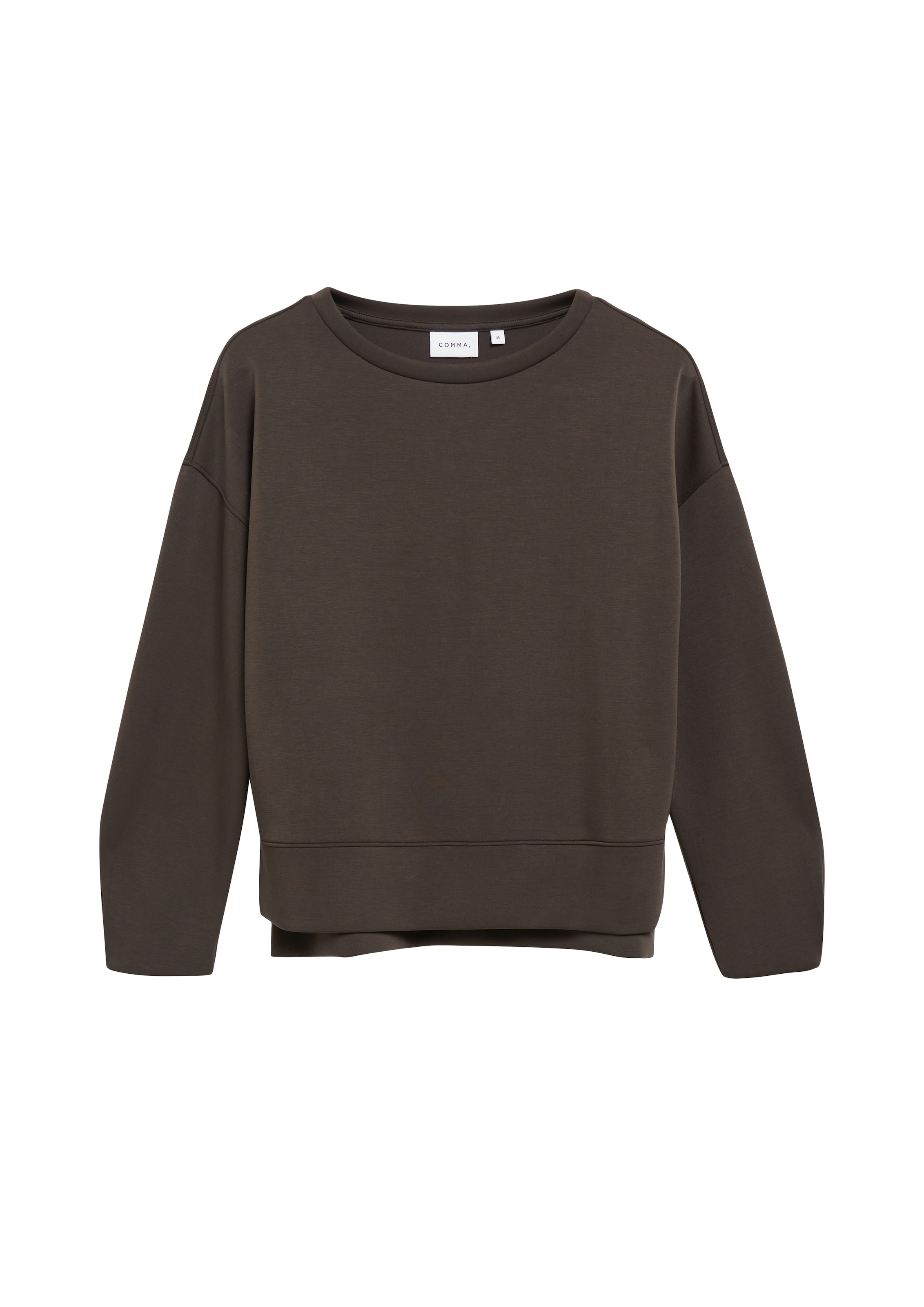 Comma Sweatshirt , im Layer-Look, Materialmix, Regular Fit
