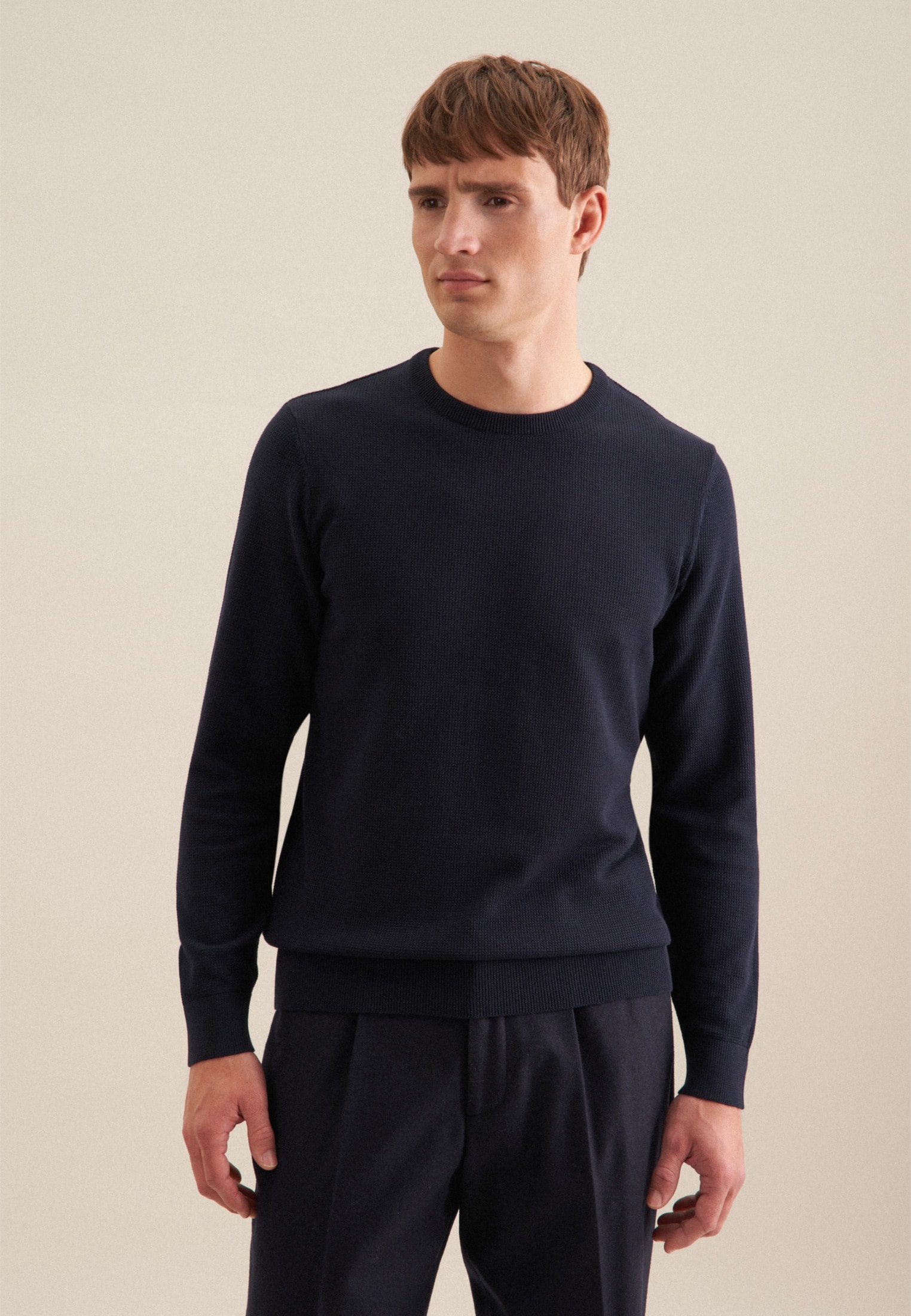 seidensticker Strickpullover »Schwarze Rose«, Rundhals