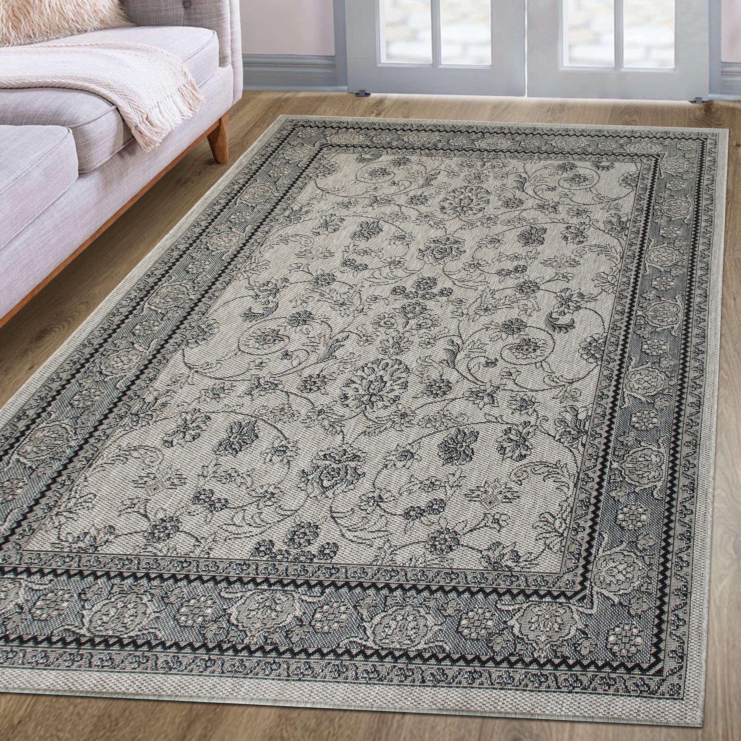 my home Teppich »Claren, auch für Balkon und Terrasse«, rechteckig, 3 mm Höhe, In und Outdoorgeeignet, Orient-Design, Wetterfest & UV-beständig