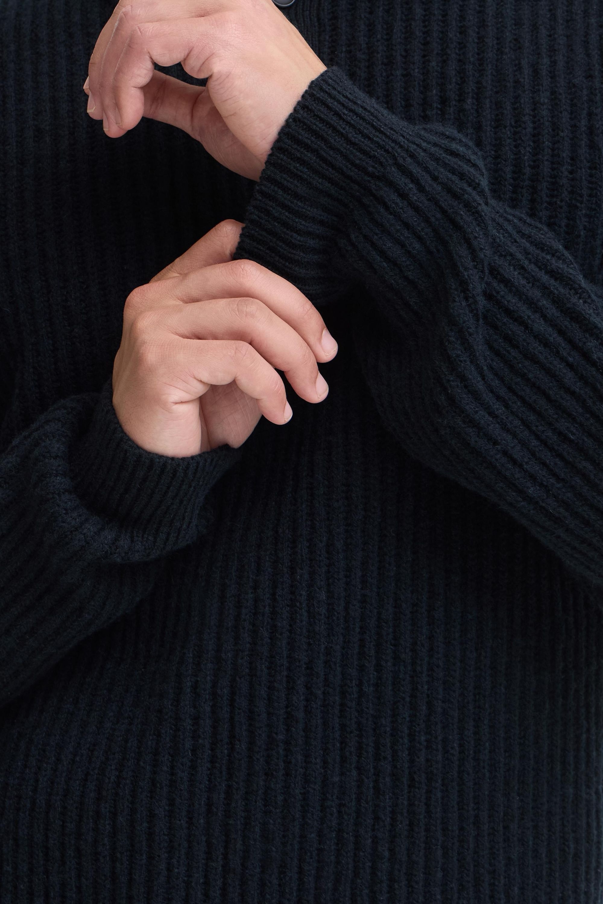 Casual Friday Strickfleece-Pullover »Strickpullover CFAlbret Polo Knit«