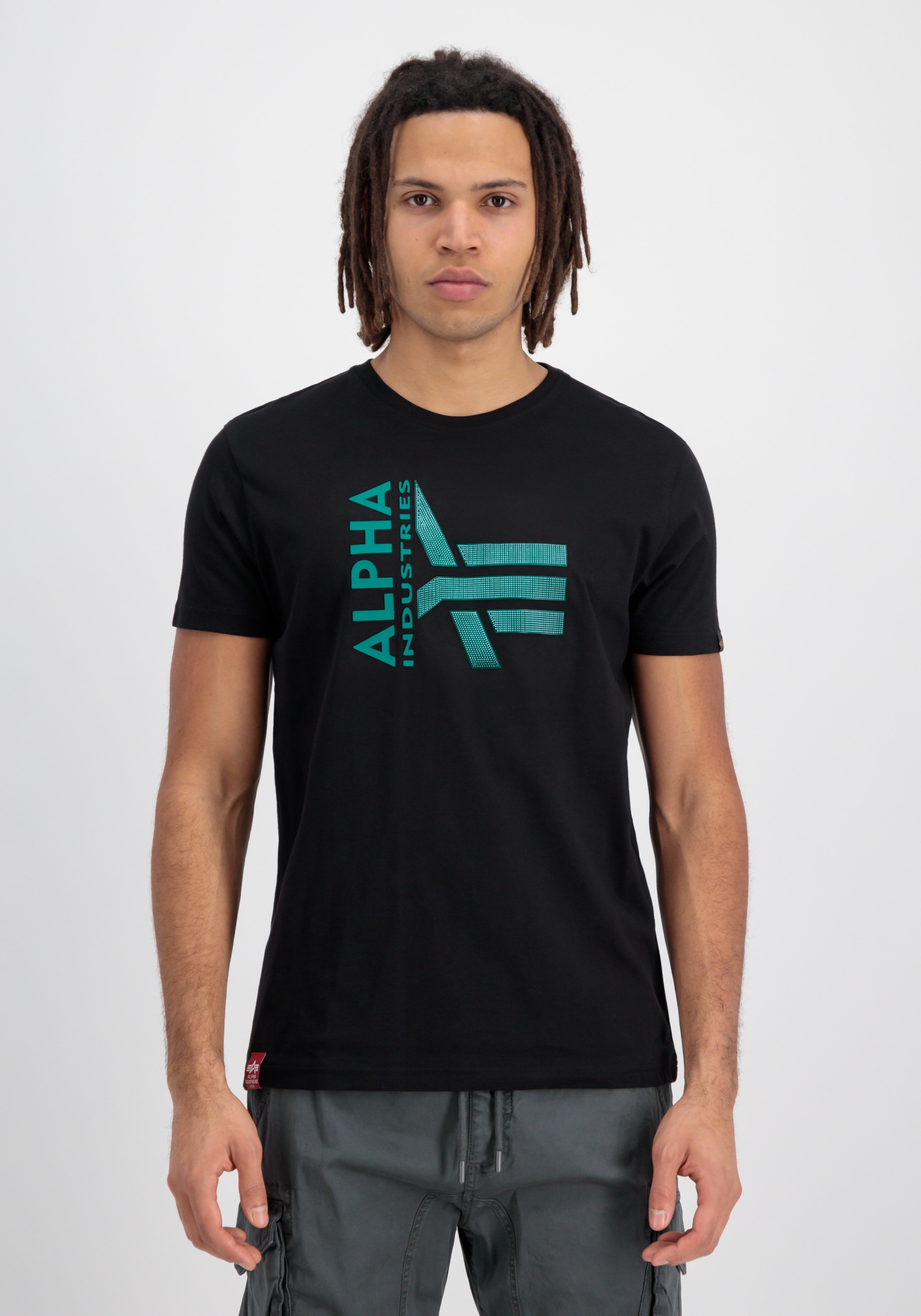 Alpha Industries T-Shirt "Alpha Industries Men - T-Shirts Logo Rubber T-Shi günstig online kaufen