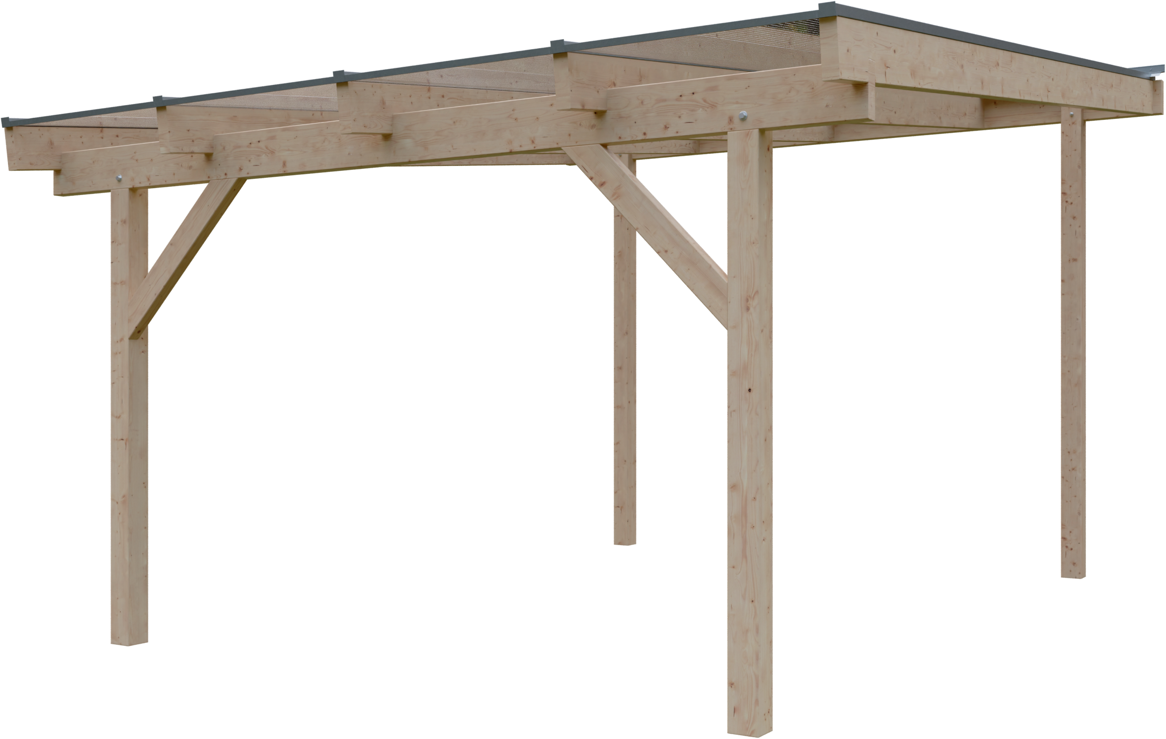 KONIFERA Terrassendach "Capella", Bausatz aus naturbel. Leimholz mit lichtd günstig online kaufen