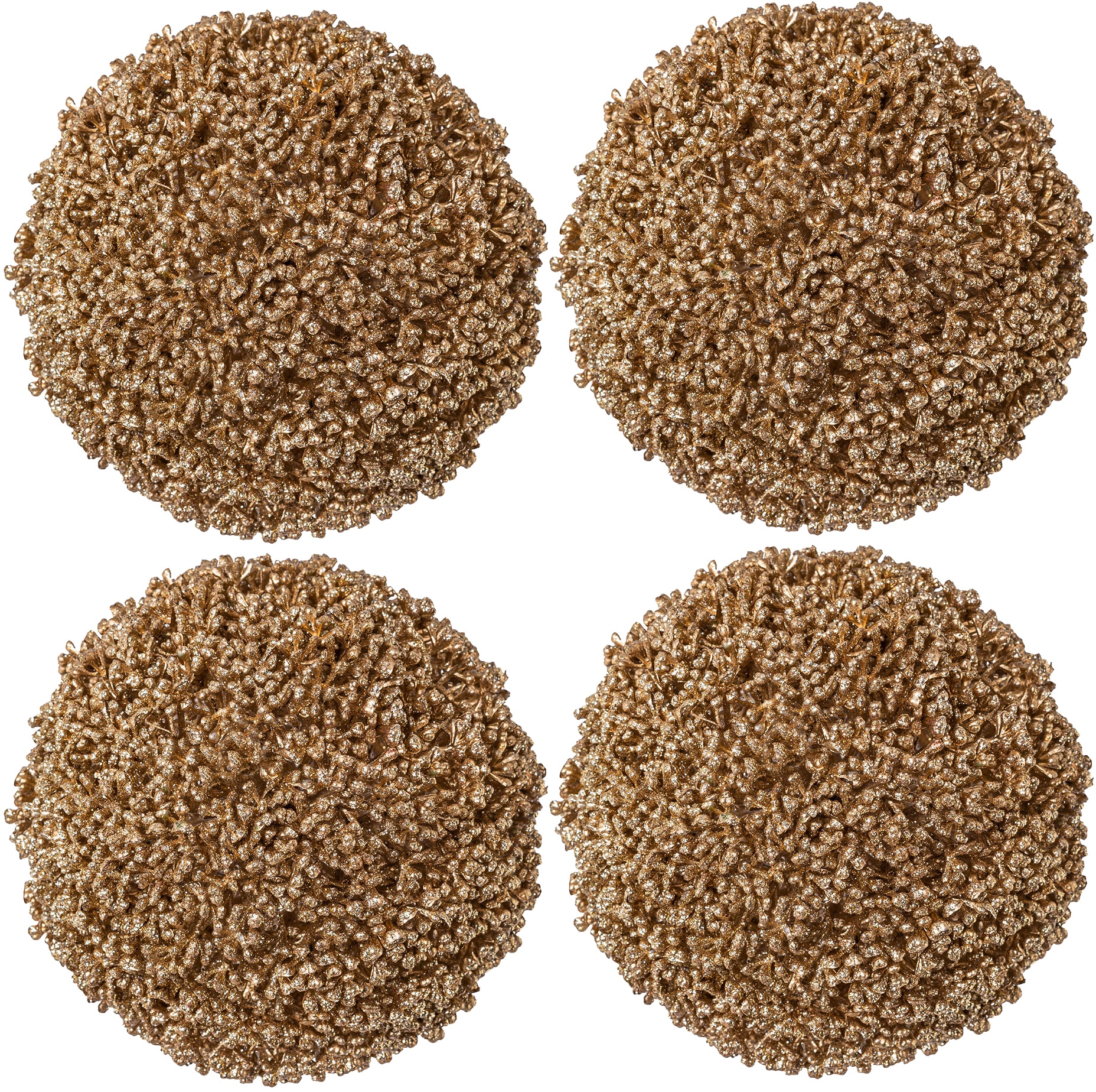 Creativ deco Dekokugel Weihnachtsdeko (Set, 4 St) günstig online kaufen