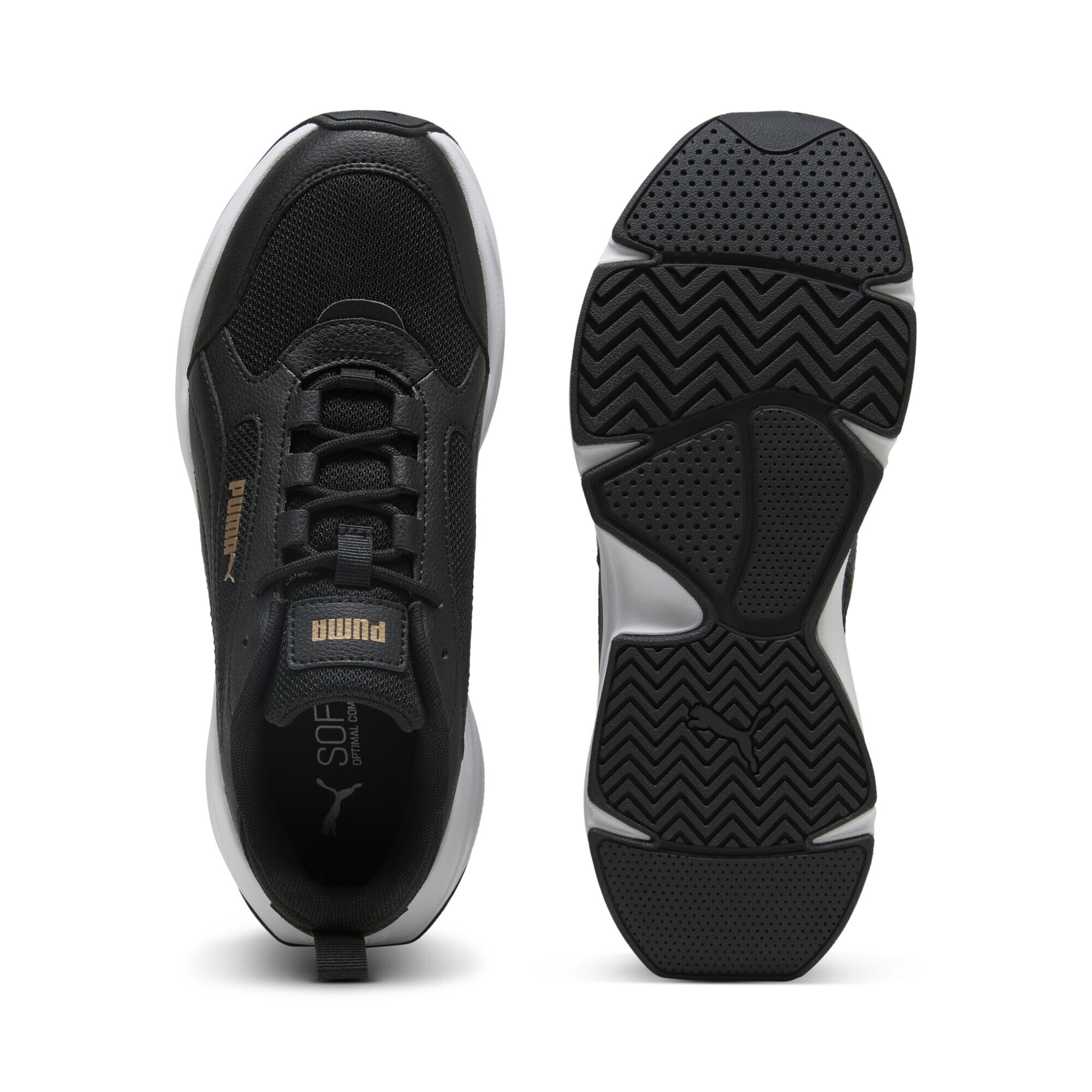 Puma Cassia 2.0 Sneakers Women's Black Gold White 36 3