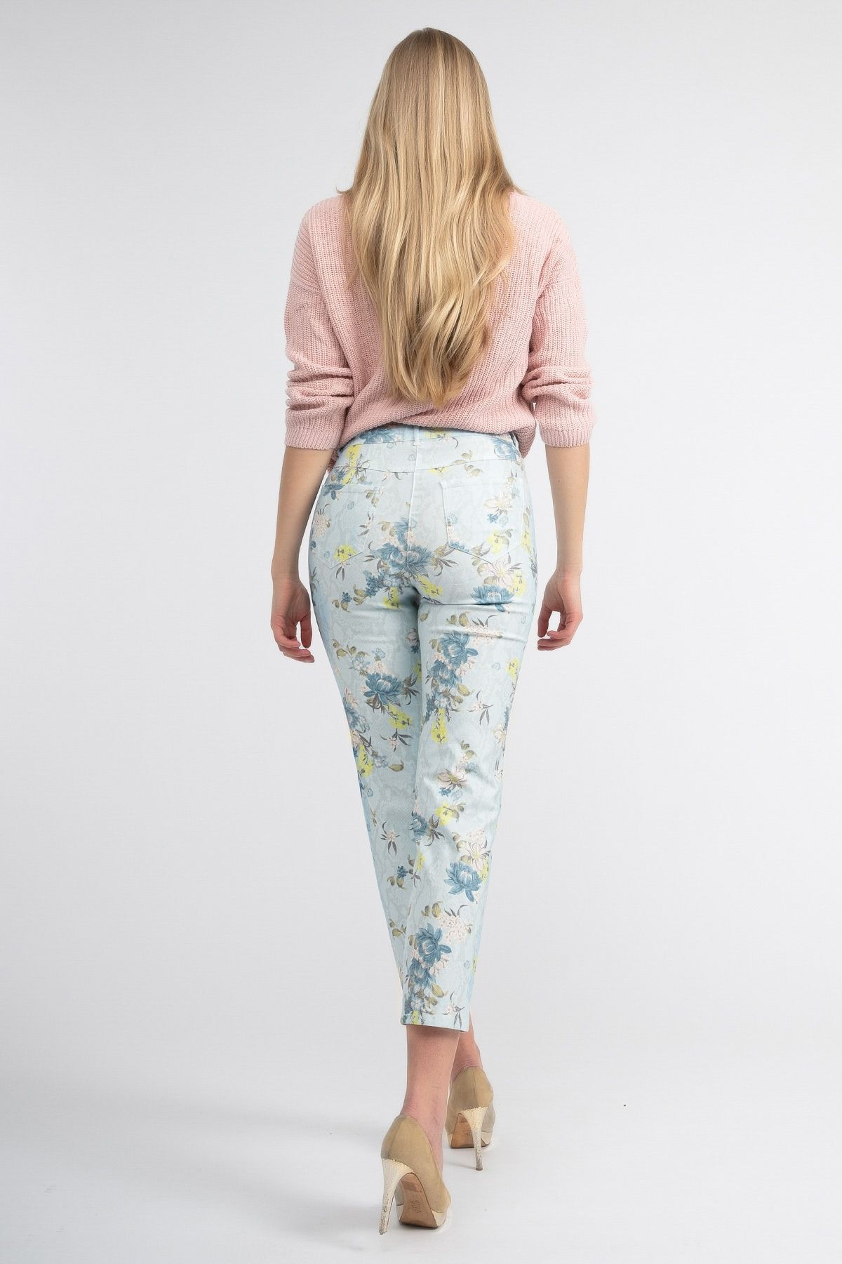 Recover Pants Stoffhose »Druckhose«, figurbetonte Form