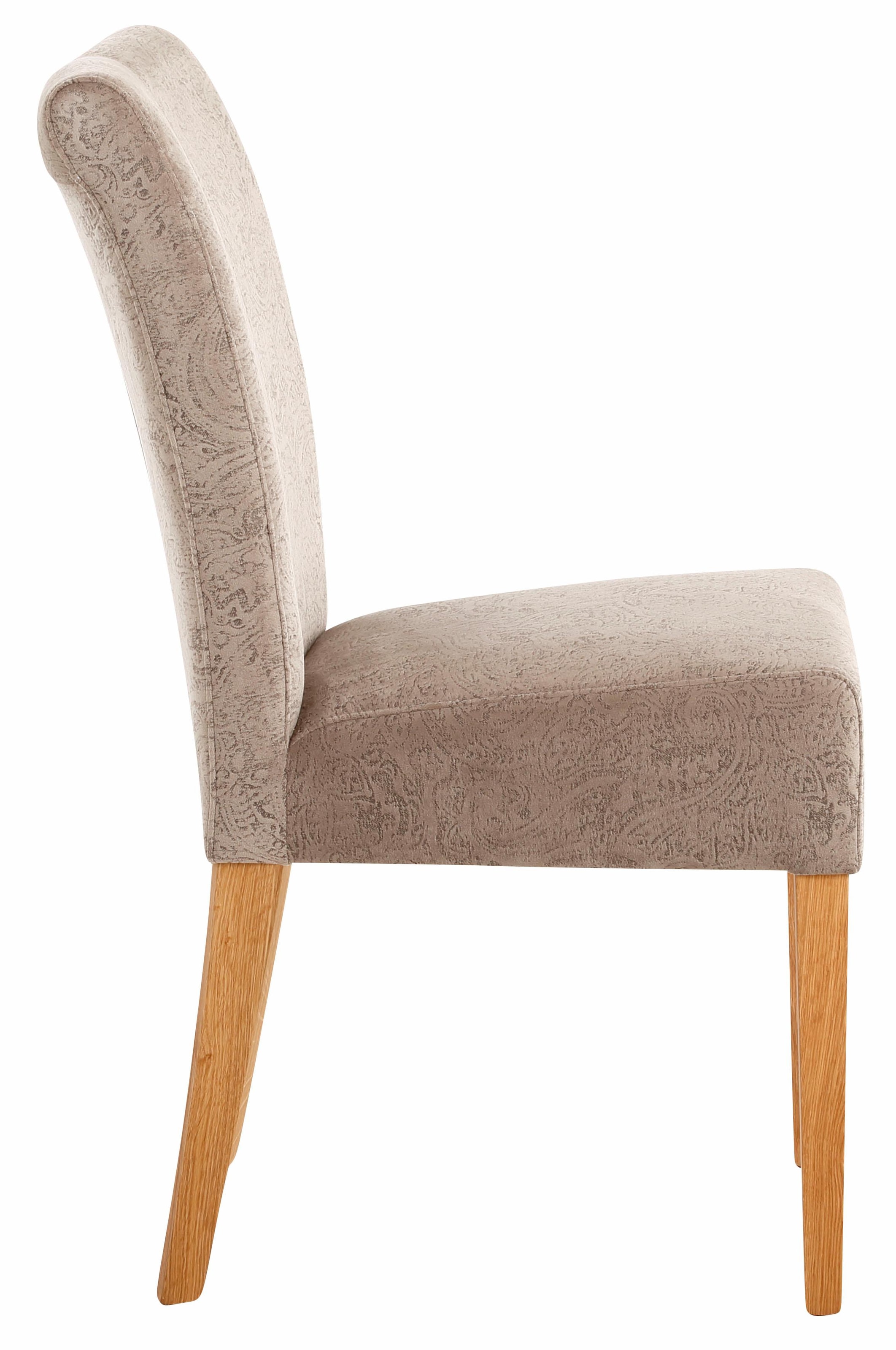 Home affaire Esszimmerstuhl »Queen Polsterstuhl BESTSELLER«, (Set), 2 St., Luxus-Microfaser, verschiedene Bezüge, Gestell Massivholz