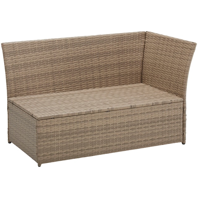 Polyrattan Hocker, Gartenlounge-Set Sofa, | »Marseille«, (8 Tisch cm, 57x57 KONIFERA tlg.), BAUR