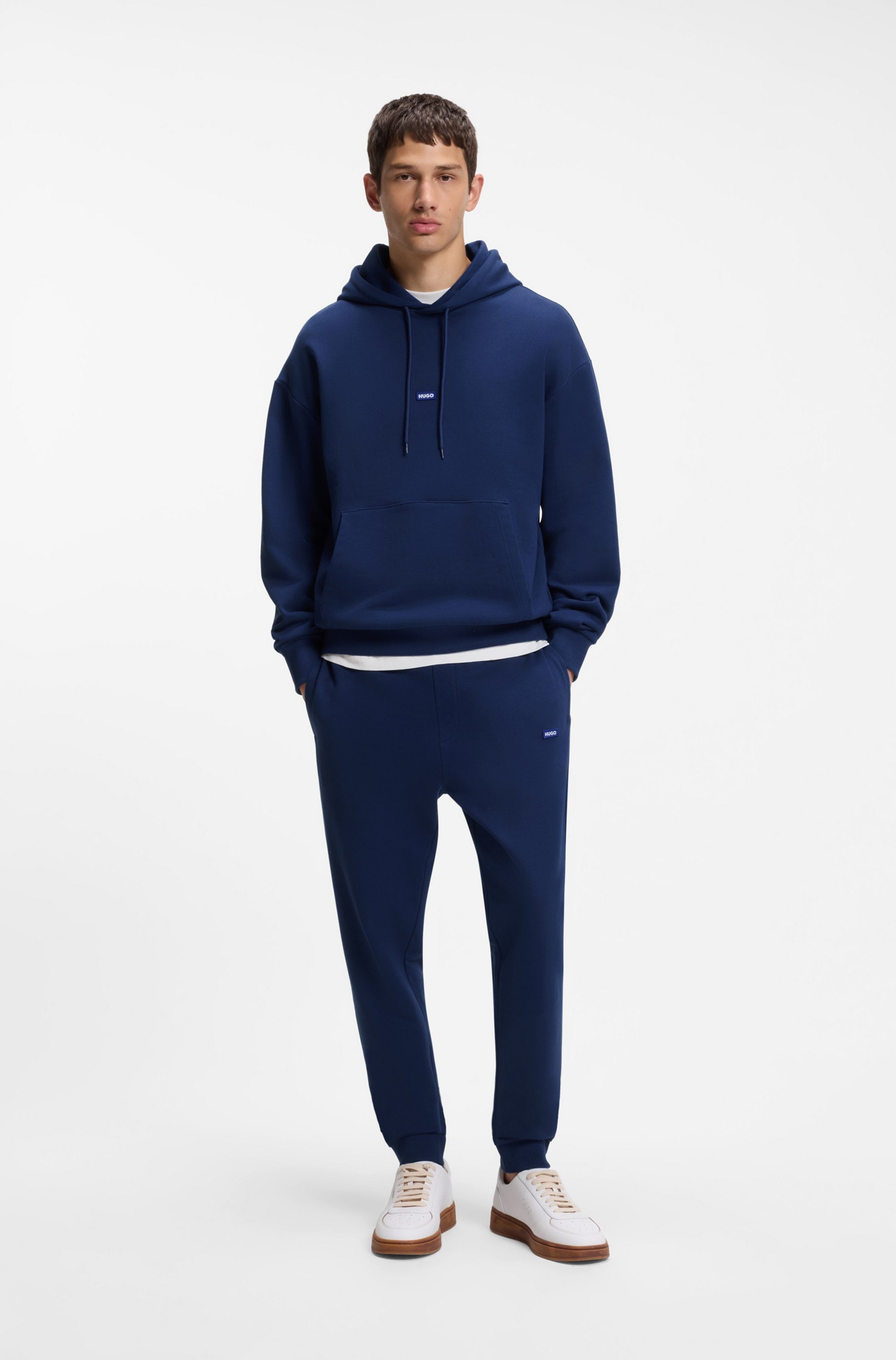 HUGO Sweatanzug »Nalonso« 2, 2 Regular Fit, Reine Baumwolle, HUGO-Label