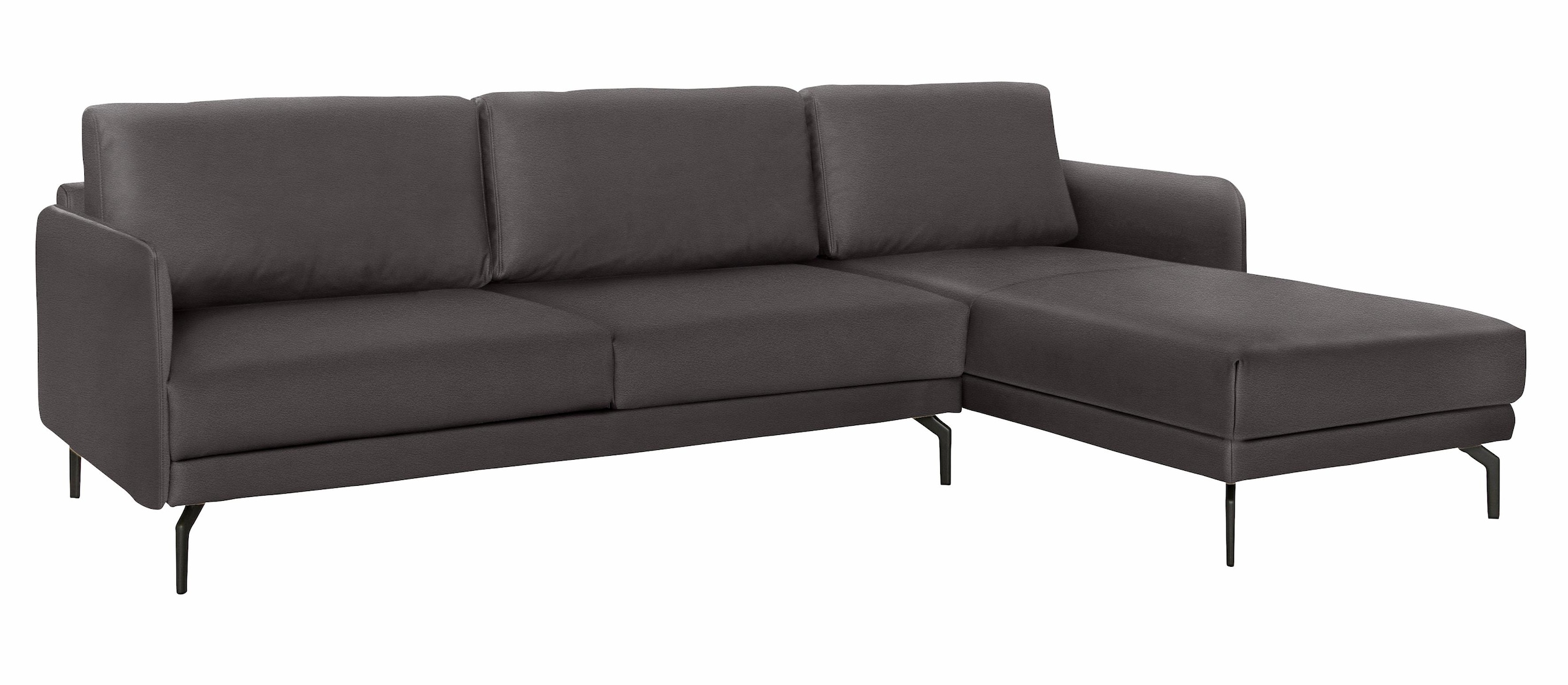 Creation BY ROLF BENZ Ecksofa "CR.450, Designecksofa, L-Form" Armlehne sehr schmal, Breite 274 cm, Alugussfuß Umbragrau