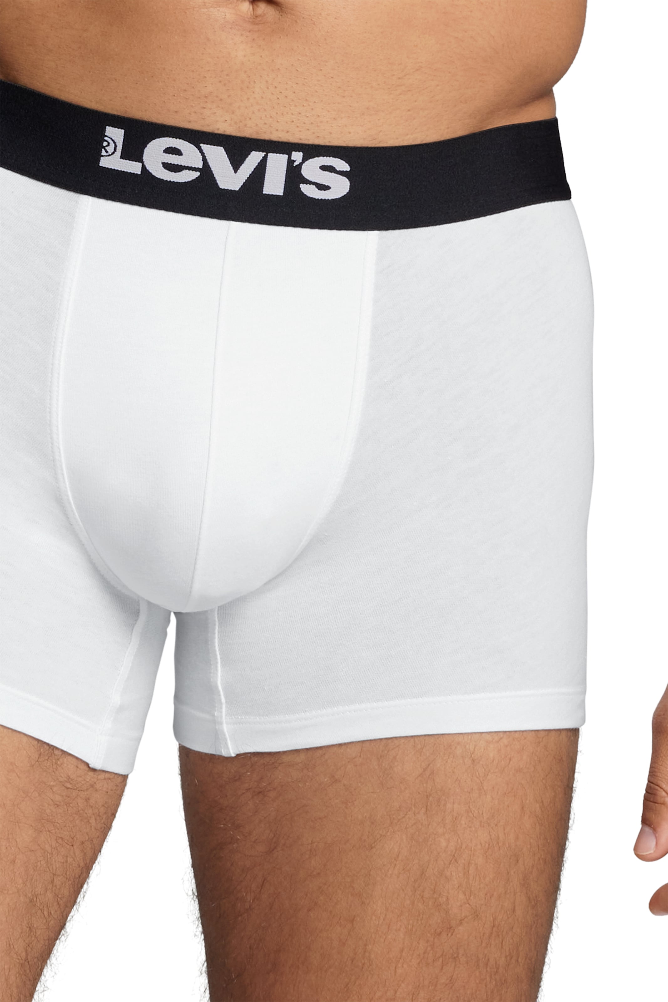 Levi's® Boxershorts »LEVIS MEN SLD BASC BOXER BRIEF ORG CO 2P«, (Packung, 2er Pack), mit breitem Logobund