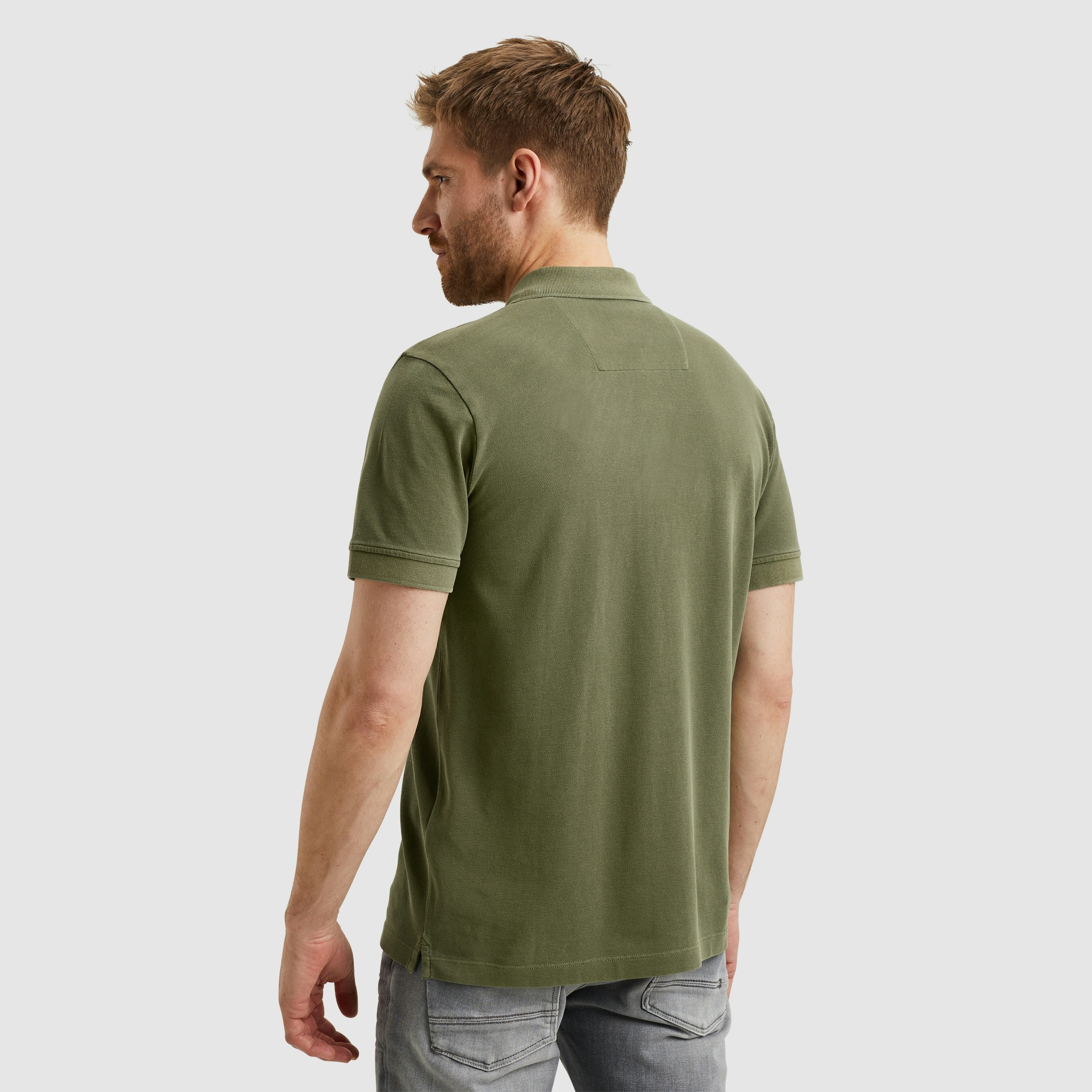 PME LEGEND Poloshirt »Short sleeve polo pique garment dye«, mit Logo Stickerei
