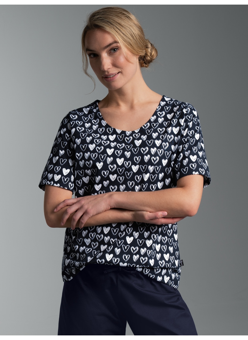 Trigema T-Shirt »TRIGEMA T Shirt mit Allover-Druck "Herzen"« 1