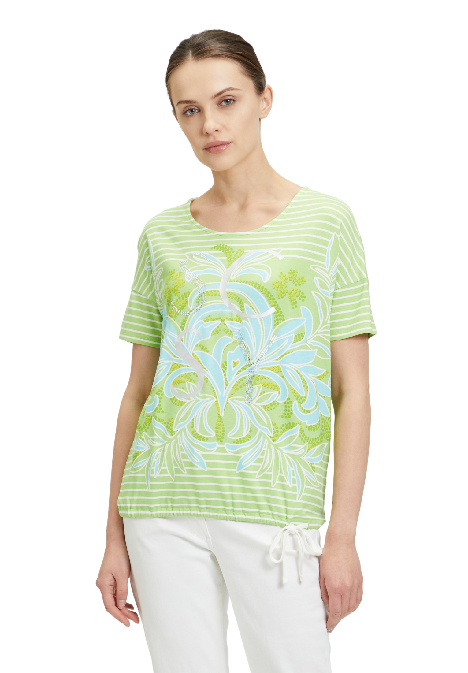 Betty Barclay Kurzarmshirt "Betty Barclay Ringelshirt mit Blumenprint", Gli günstig online kaufen