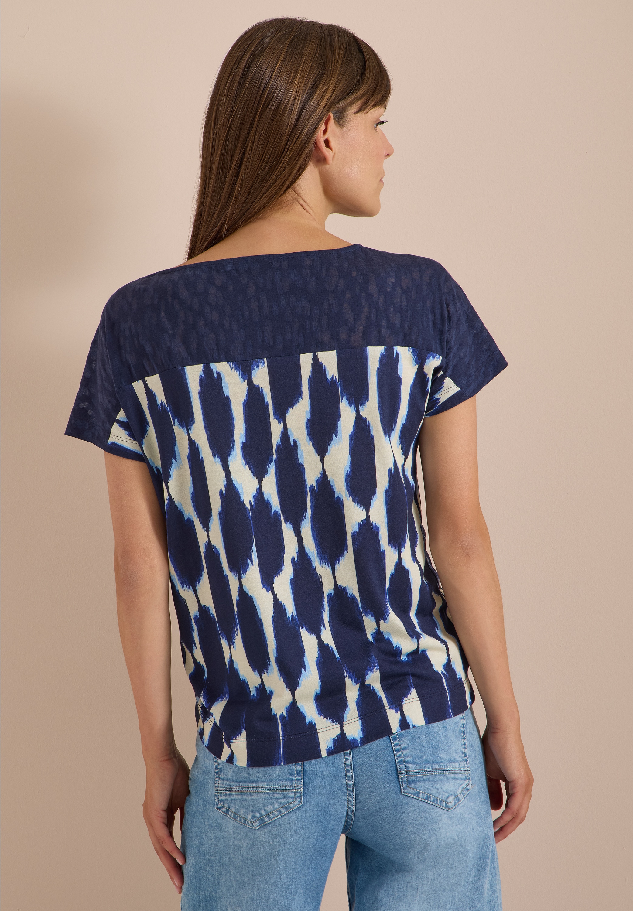 Cecil T-Shirt im soften Baumwoll-Mix