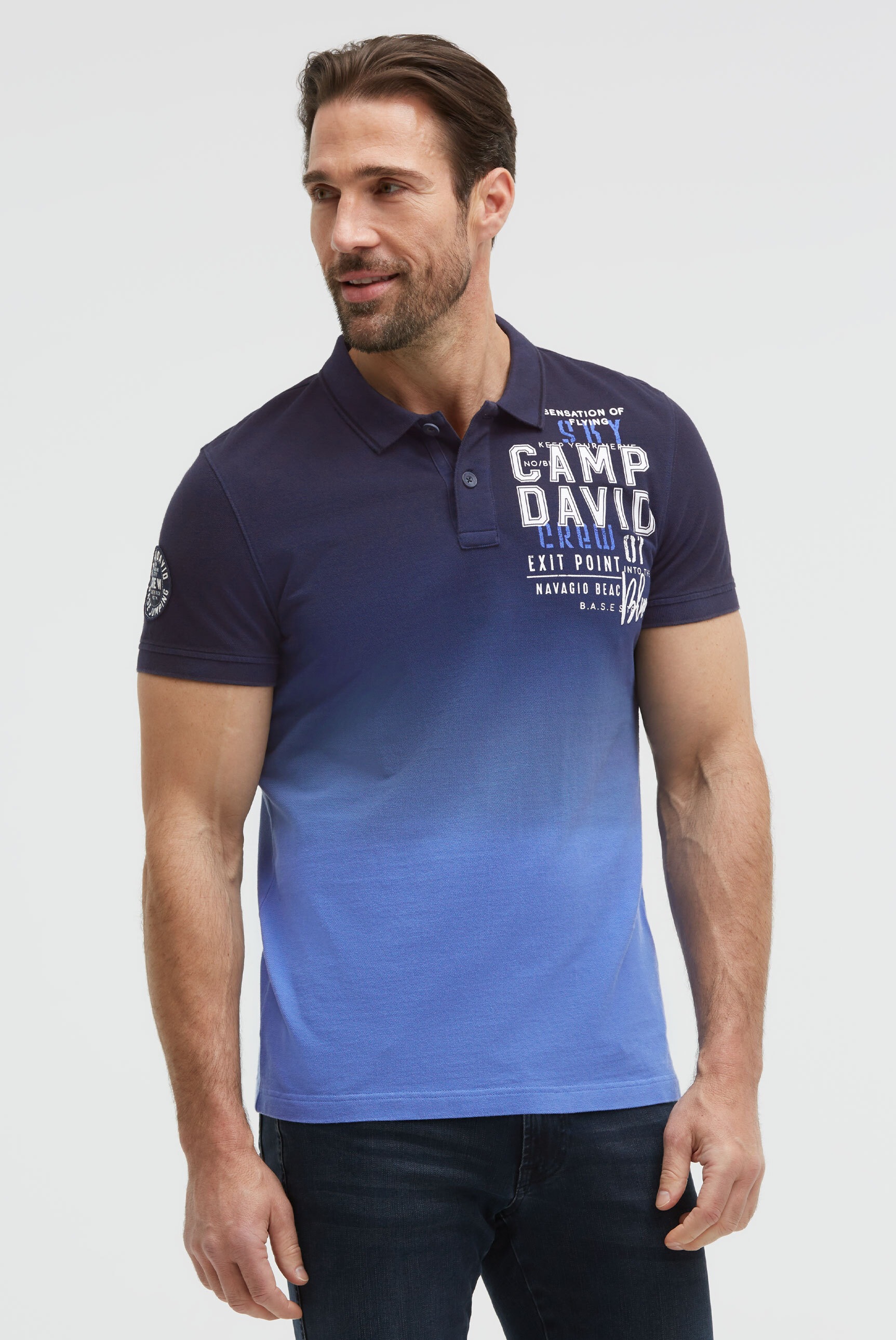 CAMP DAVID Poloshirt aus Baumwolle