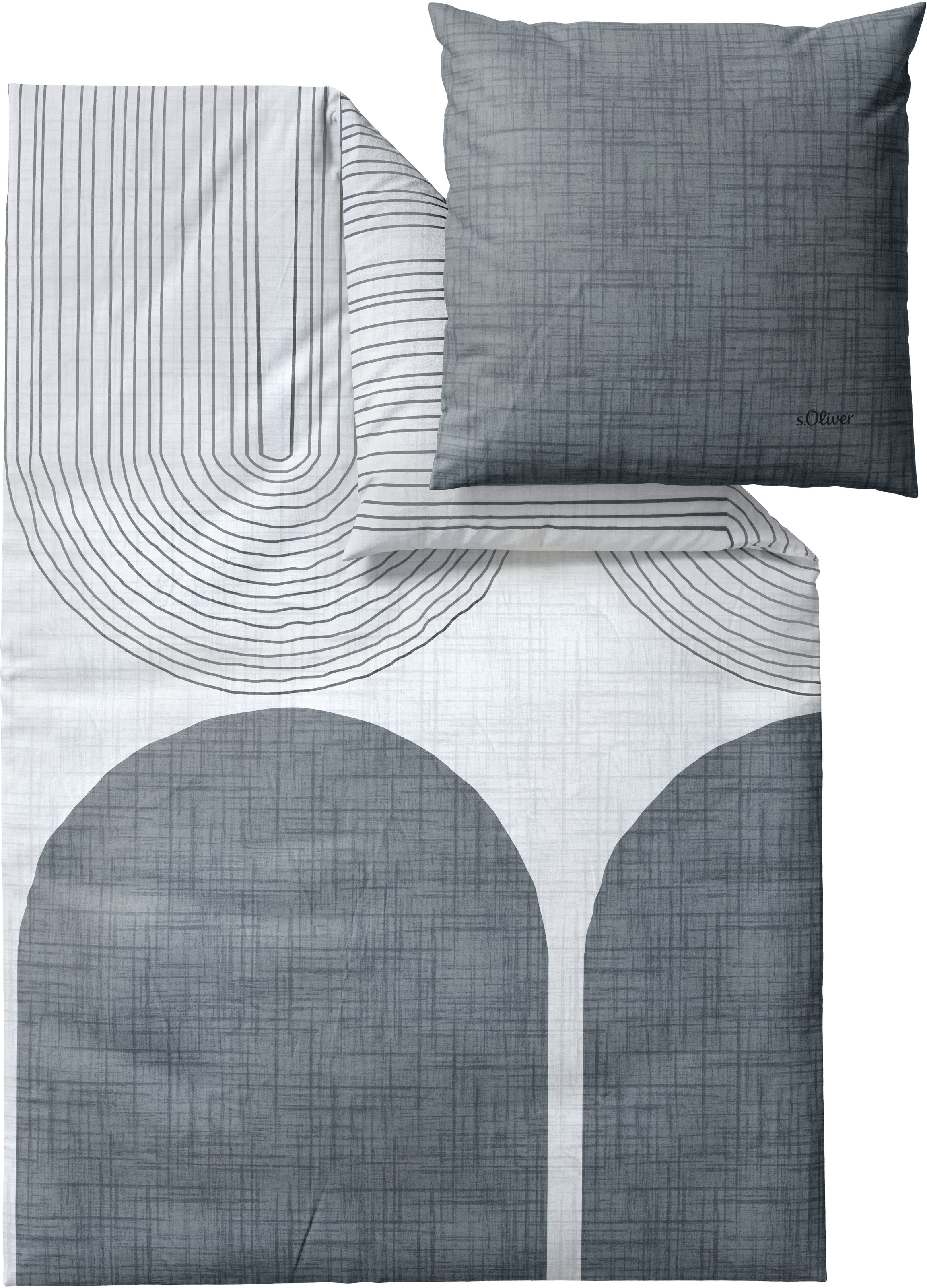 s.Oliver Bettwäsche "Satinbettwäsche s.Oliver" 2 mit modernem Design-Statement