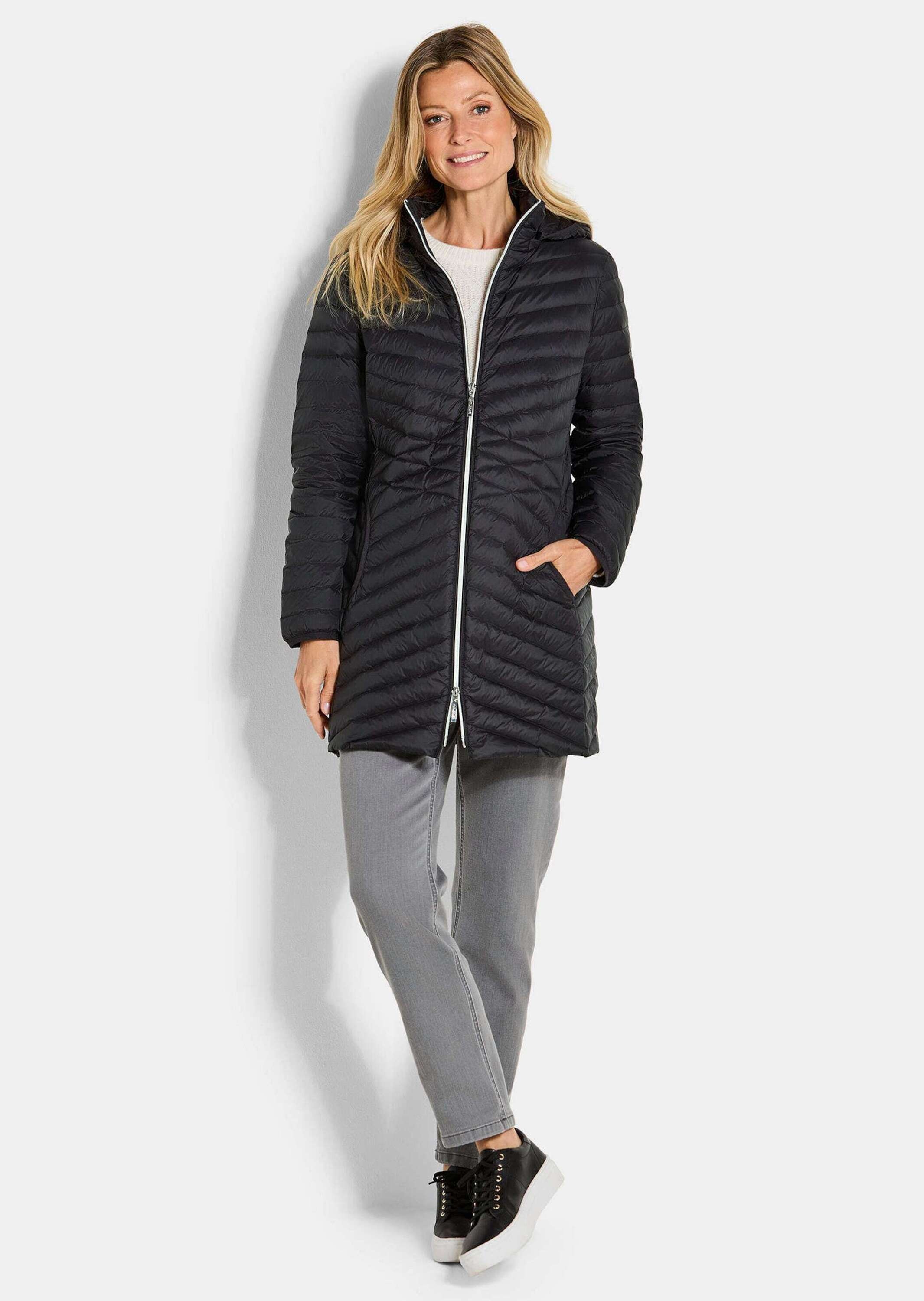 GOLDNER Winterjacke "Gefütterter langer Mantel mit Kapuze" günstig online kaufen