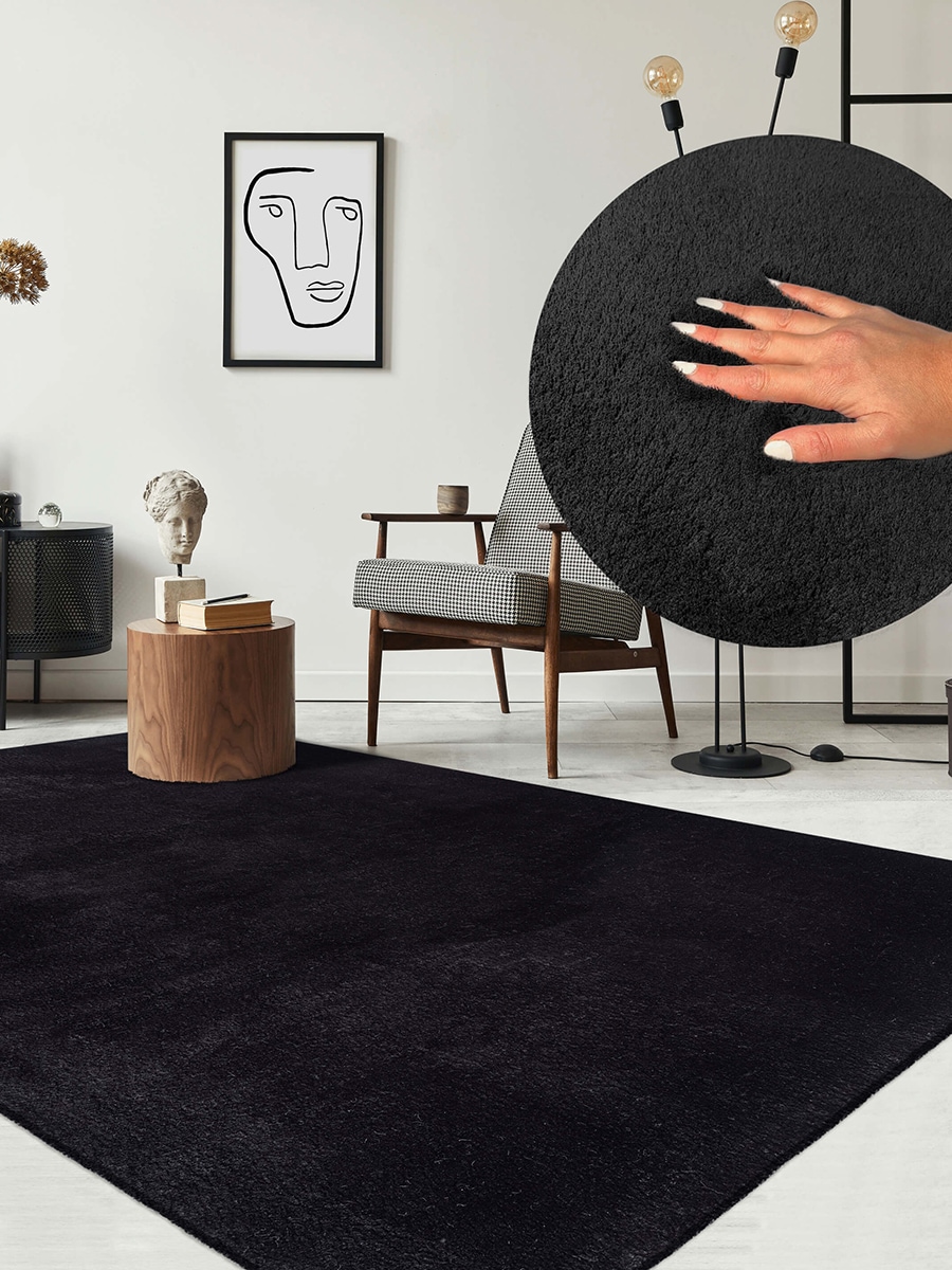 the carpet Teppich »Relax«, rechteckig, 16 mm Höhe, waschbarer Wohnzimmer Teppich modern rutschfest