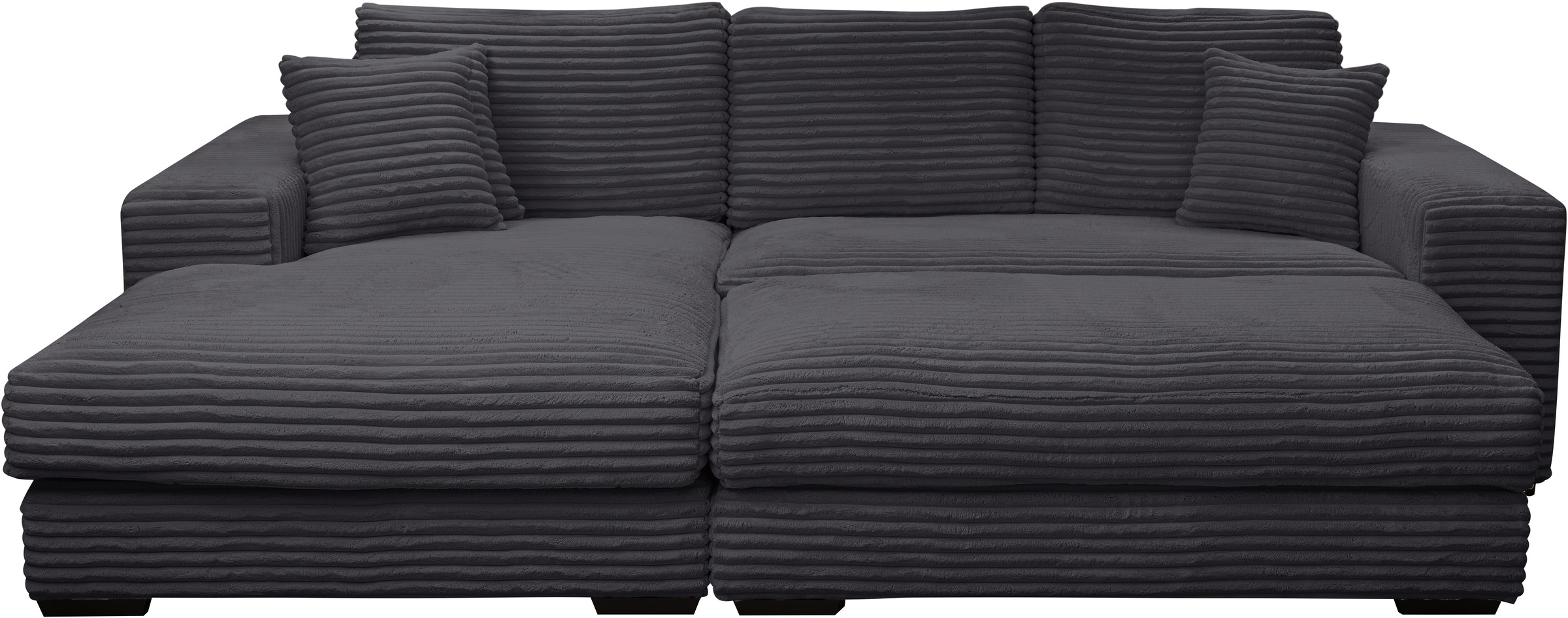 WERK2 Polstergarnitur "Eden L-Form + Hocker. Mega Couch Breite 286cm, Cord" günstig online kaufen