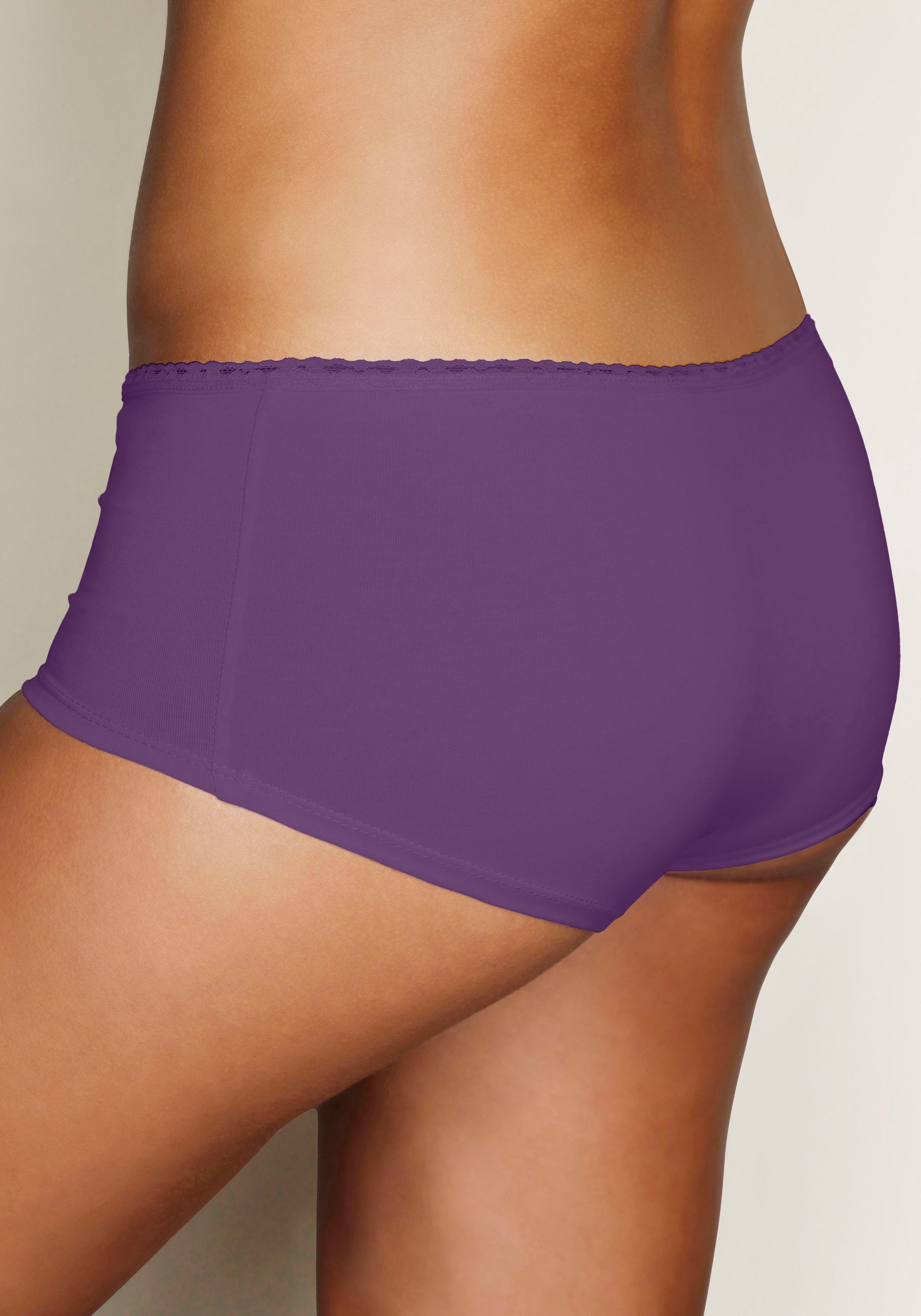 Thumbnail - LASCANA Panty "Geschenk Box" 5er-Pack, mit süßen Herzchen-Prints und aus elastischer Baumwoll-Qualität