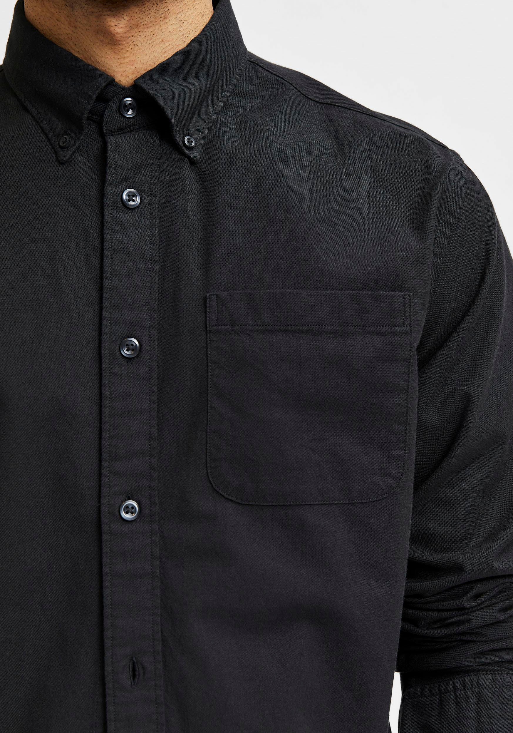 Selected Langarmhemd SLHREGRICK-OX SHIRT LS NOOS günstig online kaufen