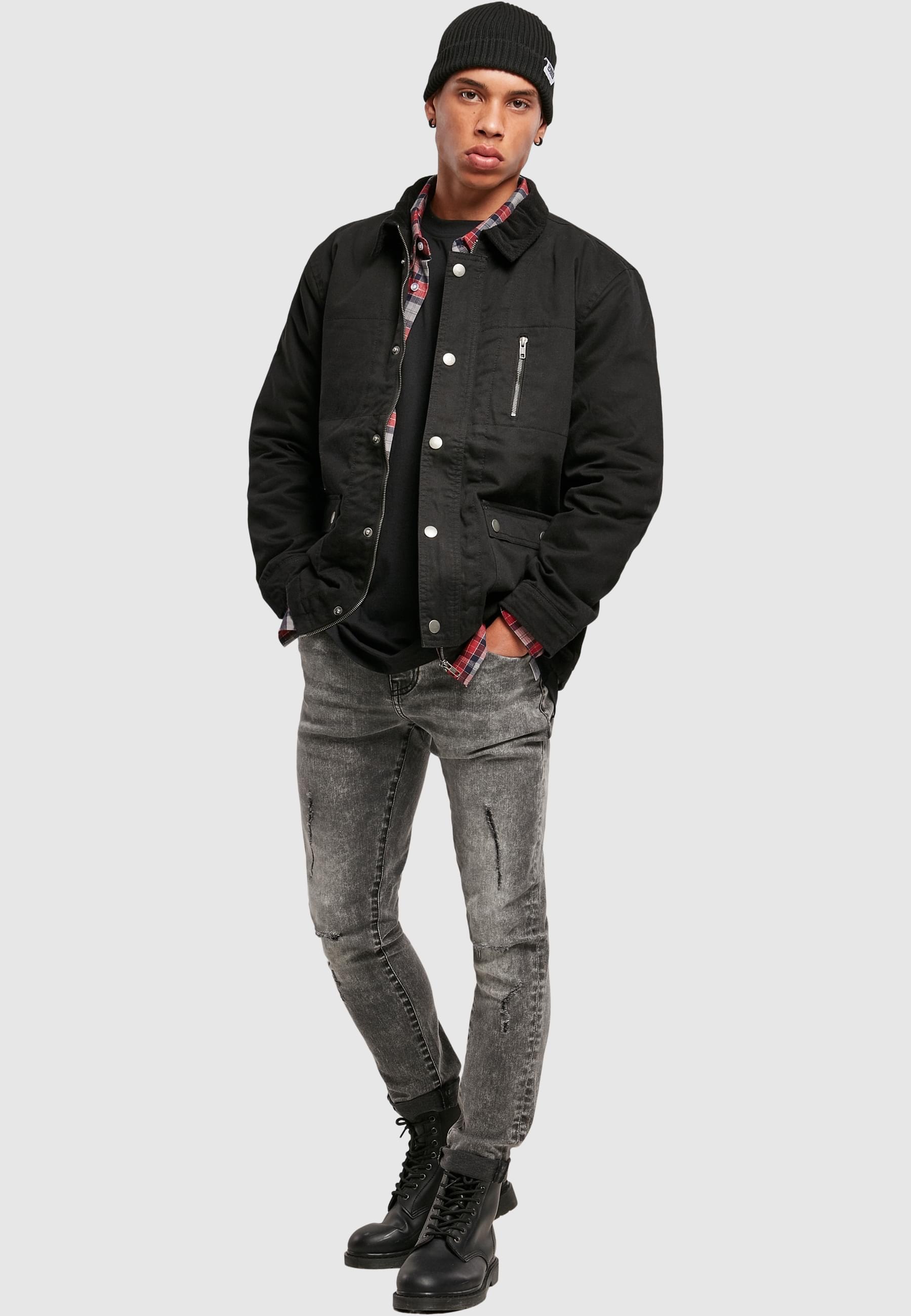 URBAN CLASSICS Winterjacke »Urban Classics Herren Hunter Jacket«, (1 St.), ohne Kapuze