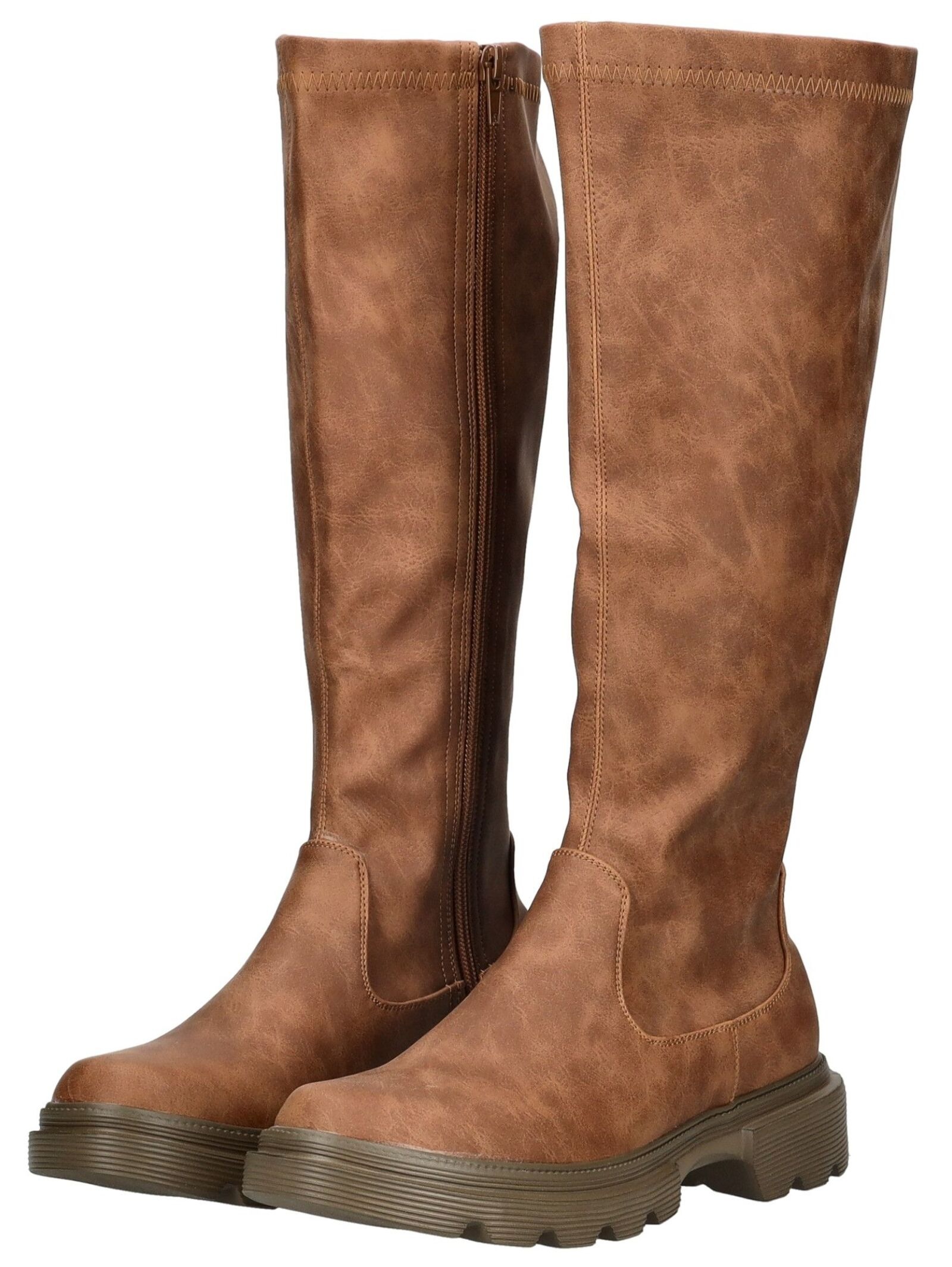 Stiefel ANDREA CONTI "Andrea Conti Stiefel Lederimitat", Damen, Gr. 38, brandy, Lederimitat, Schuhe Stiefel 3