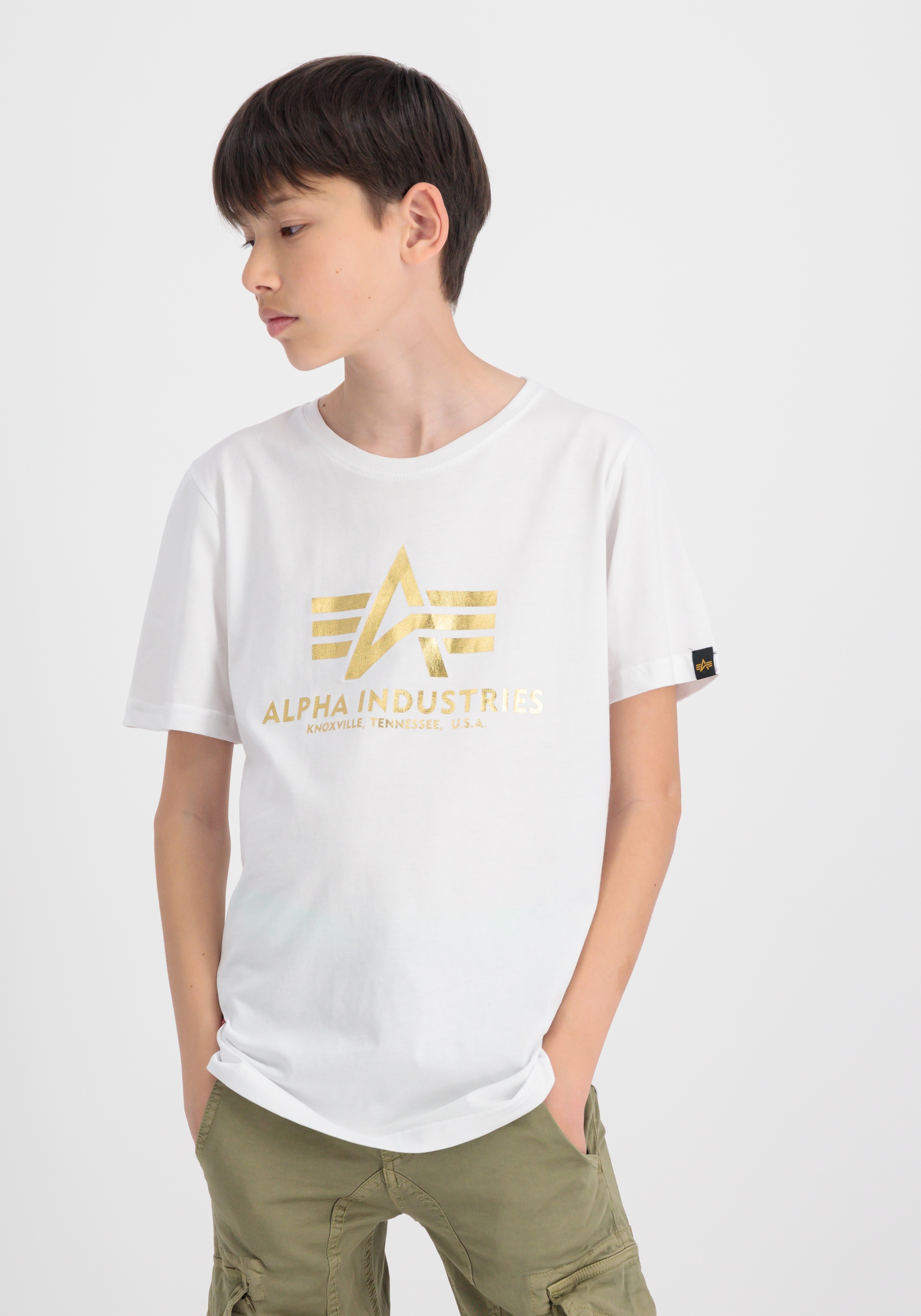 Alpha Industries T-Shirt »Basic T Foil Print Kids«