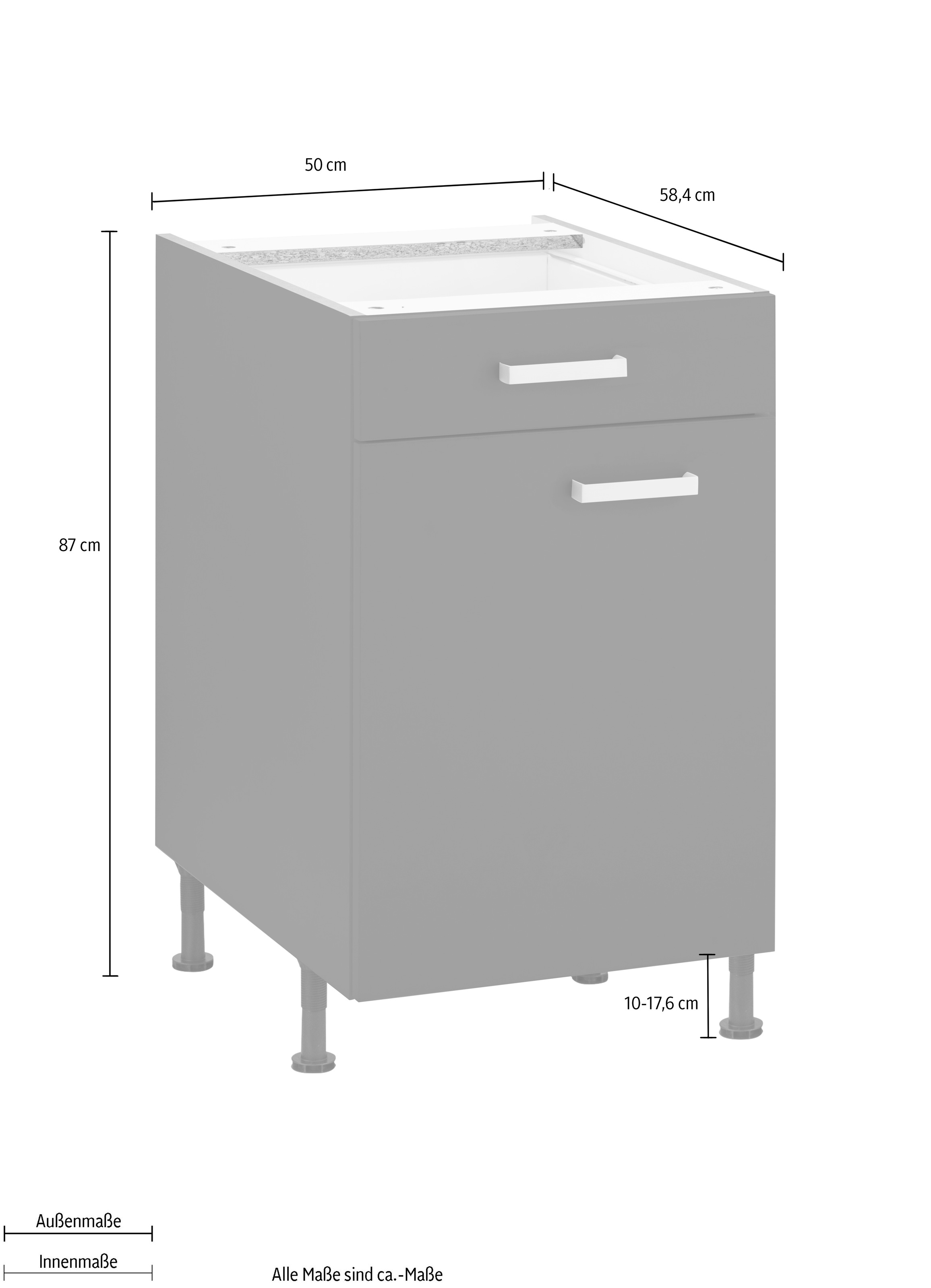 OPTIFIT Unterschrank »Parma« Breite 50 cm