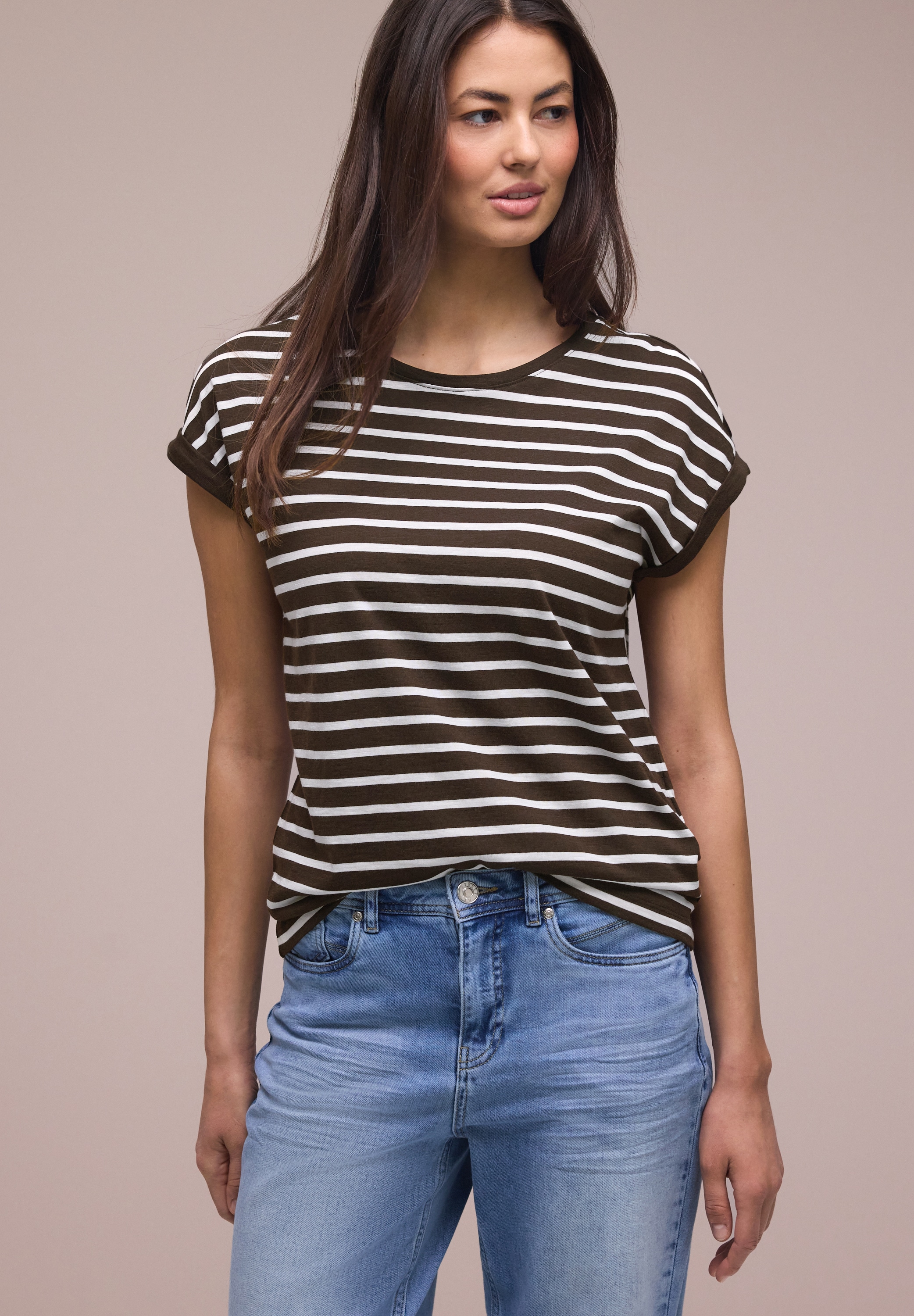 STREET ONE T-Shirt mit Rundhalsausschnitt günstig online kaufen