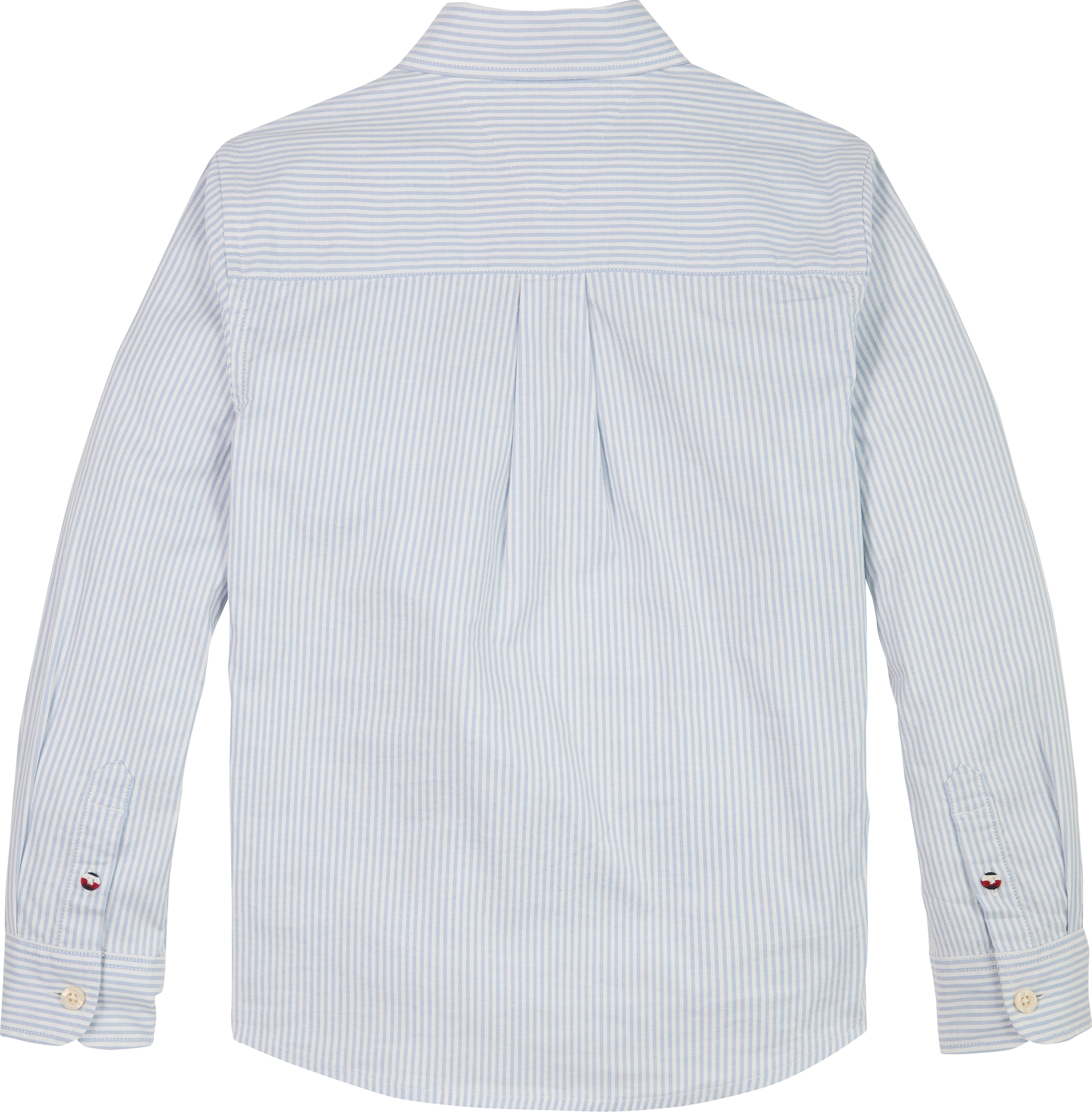 Tommy Hilfiger Langarmhemd »FLEX ITHACA SHIRT LS«, mit Streifenmuster, Logostickerei