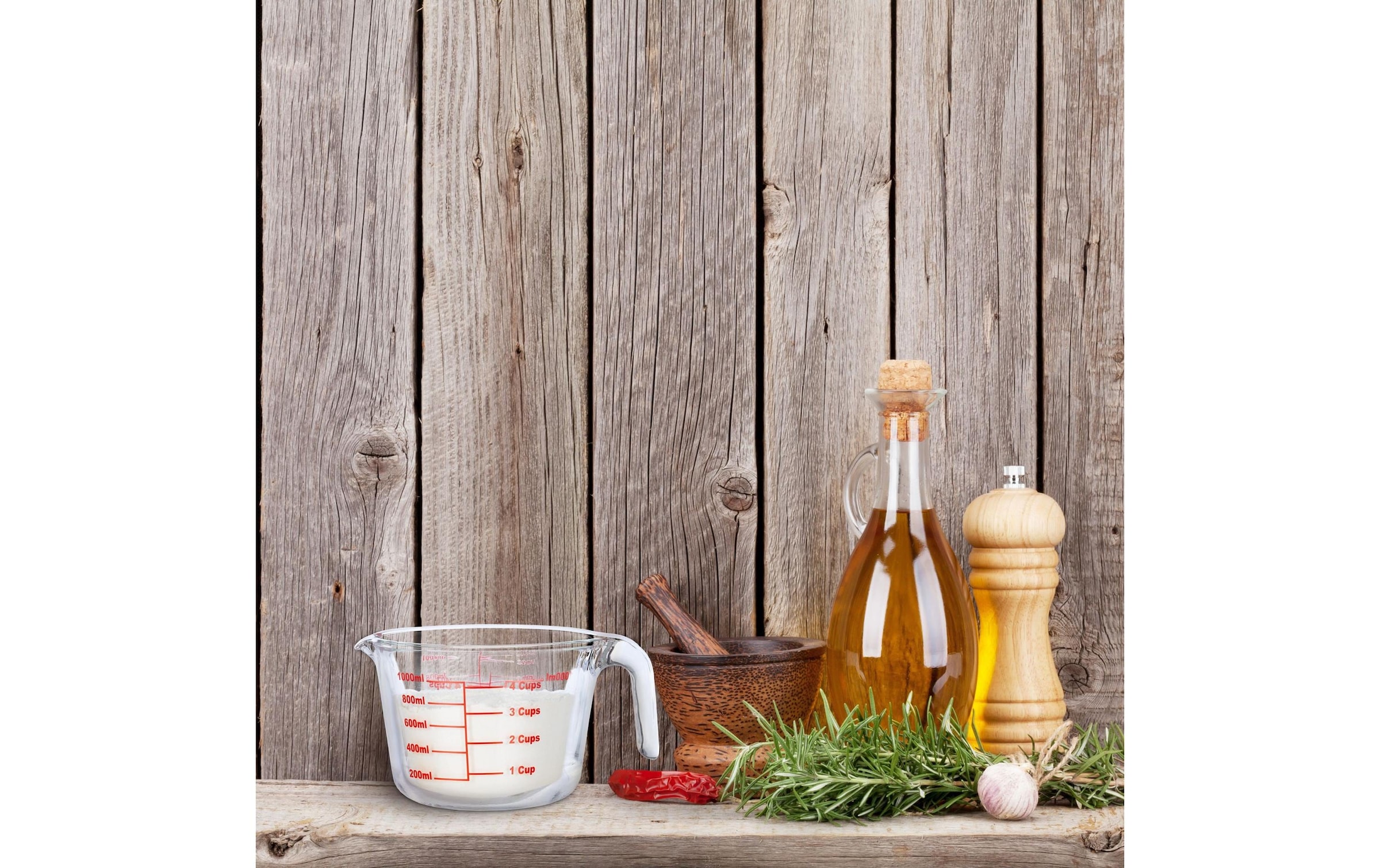 relaxdays Messbecher »1 l« Glas 1 Stk. tlg.