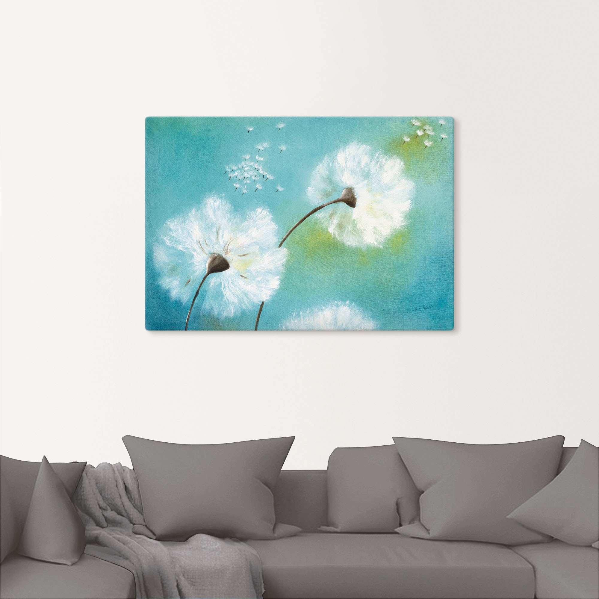 Artland Wandbild »Pusteblumen«, Blumen, (1 St.), als Alubild, Outdoorbild, Leinwandbild, Poster, Wandaufkleber