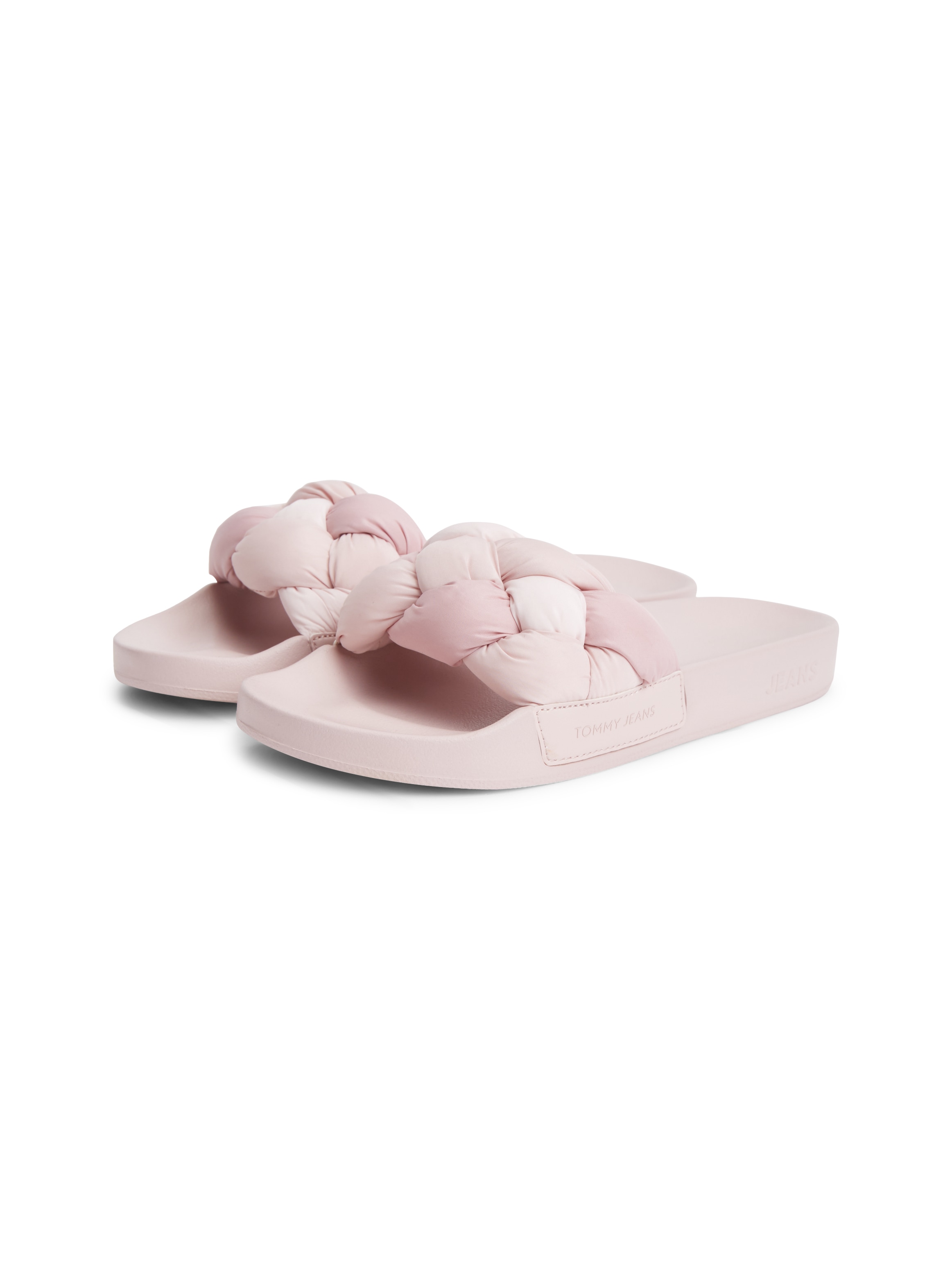Tommy Jeans Pantolette "TJW BRAIDED SLIDES" Sommerschuh, Schlupfschuh, Strandschuh mit geflochtener Bandage