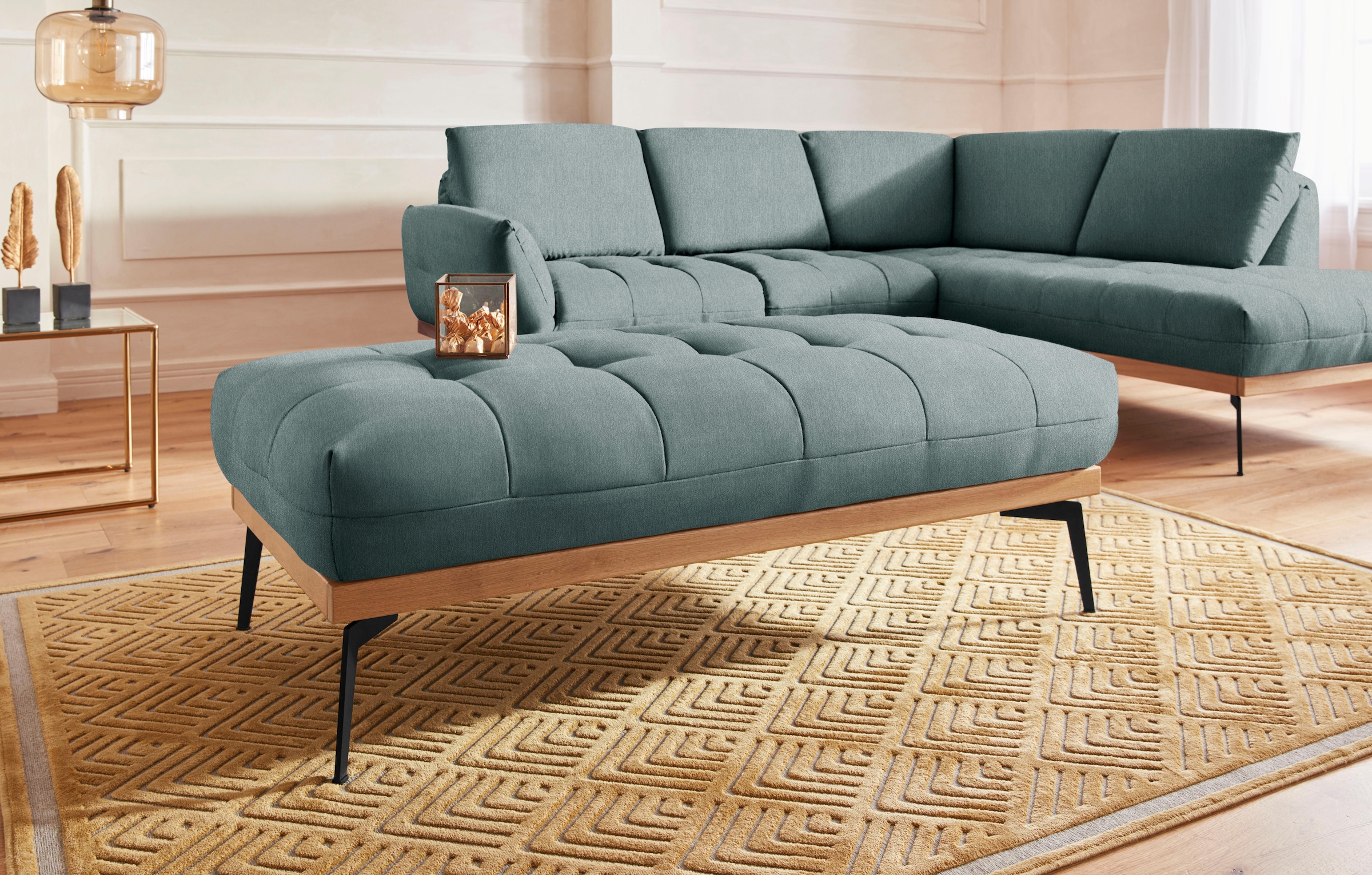Guido Maria Kretschmer Home&Living Hocker "Palíc, moderner Polsterhocker" günstig online kaufen