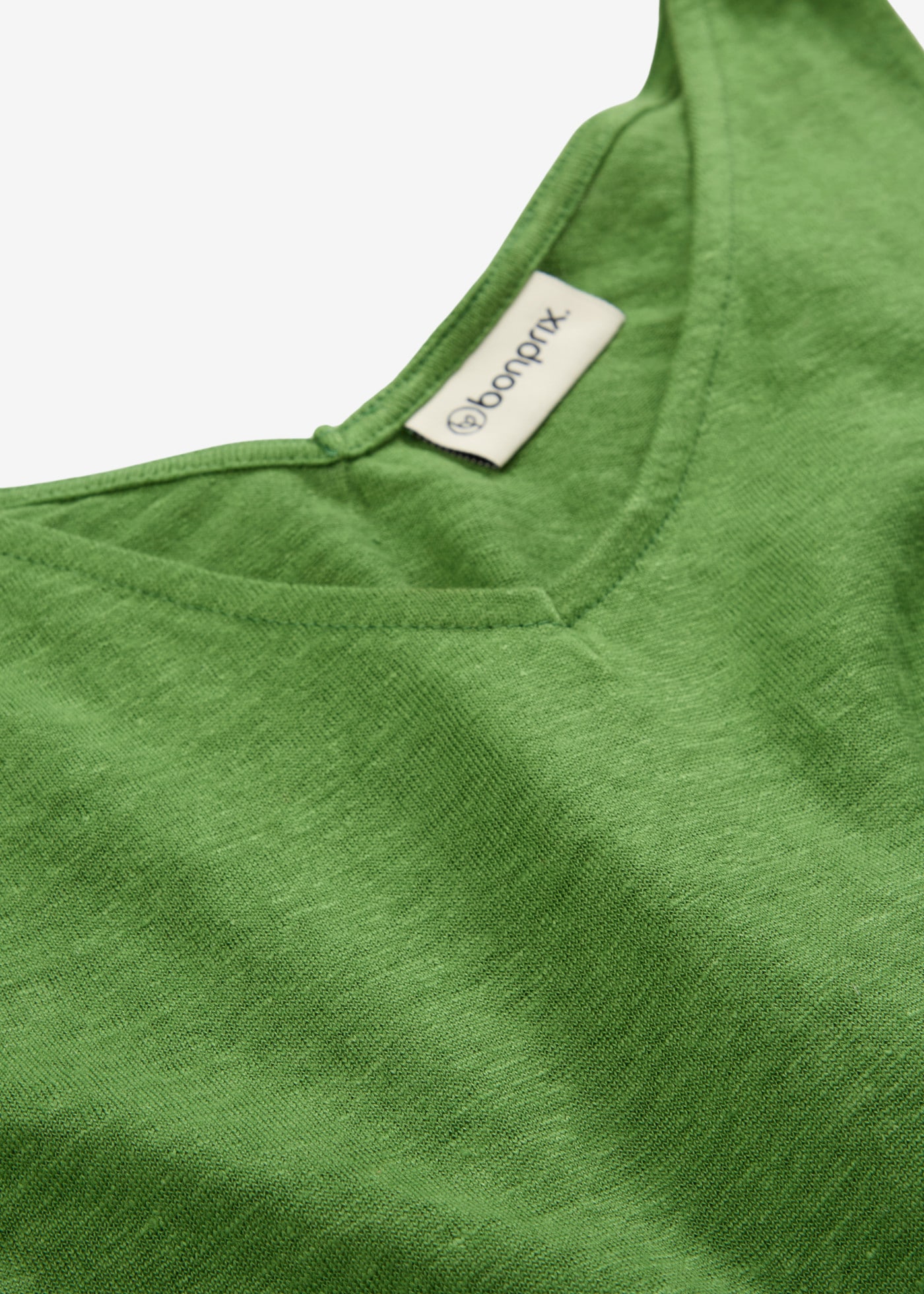 bonprix Tanktop aus Leinen, ärmelloses Design, strukturierte Oberfläche, atmungsaktiv