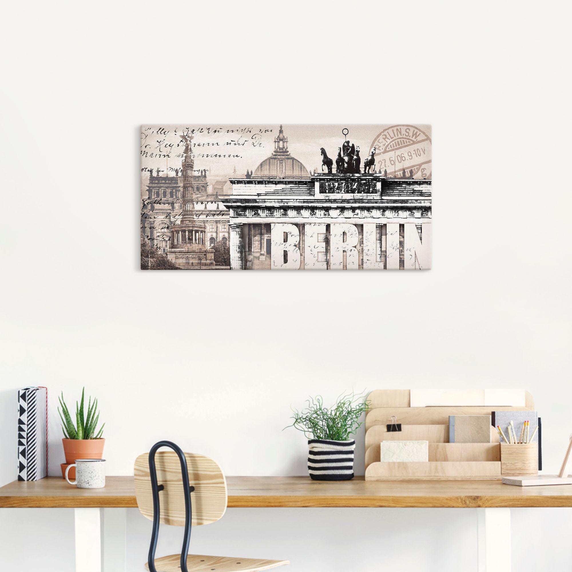 Artland Leinwandbild "Berlin II" Deutschland 1 Stk. tlg. auf Holzrahmen ges günstig online kaufen