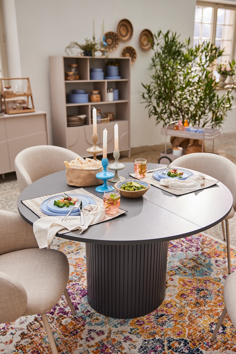 Woodman Esstisch »Toscana« Breite 120 cm, melaminbeschichtet, mit Verlängerungsplatten, FSC®