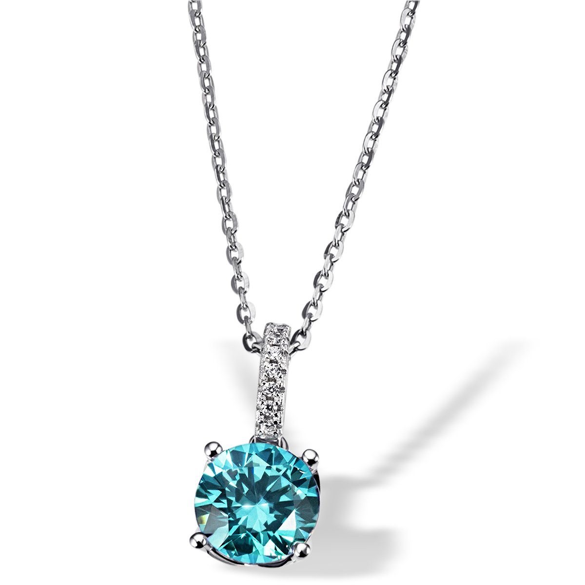 goldmaid Collier 925/- Silber 7 Zirkonia 1 Swarovski Zirconia GU8604