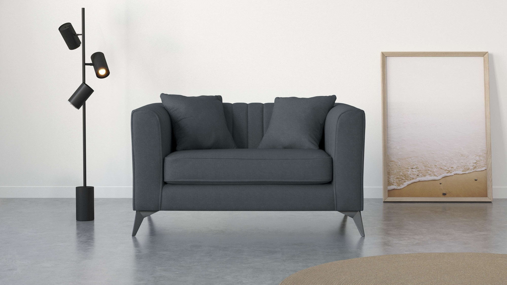 Home affaire Loveseat "MATTHEW Loungesessel, Maße B/T/H: 130/86/74 cm" incl günstig online kaufen