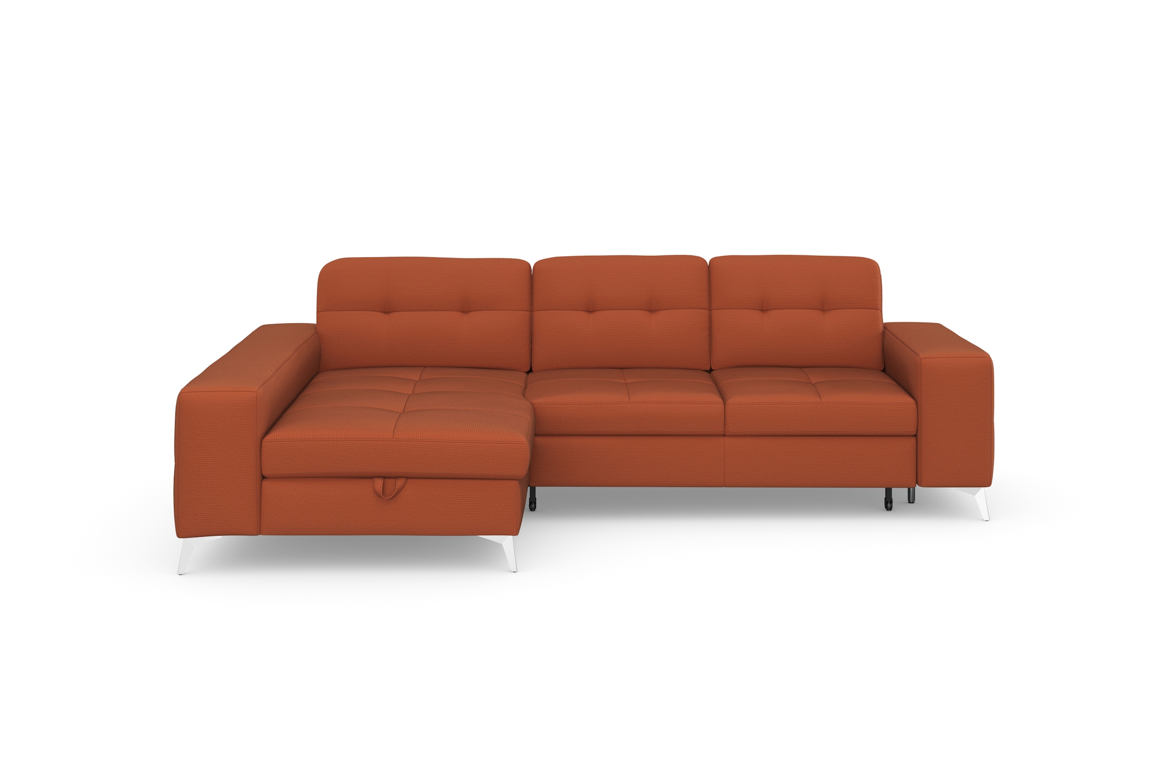 sit&more Ecksofa "Baviene L-Form" inklusive Sitztiefenverstellung & Federkern, optional Schlaffunktion