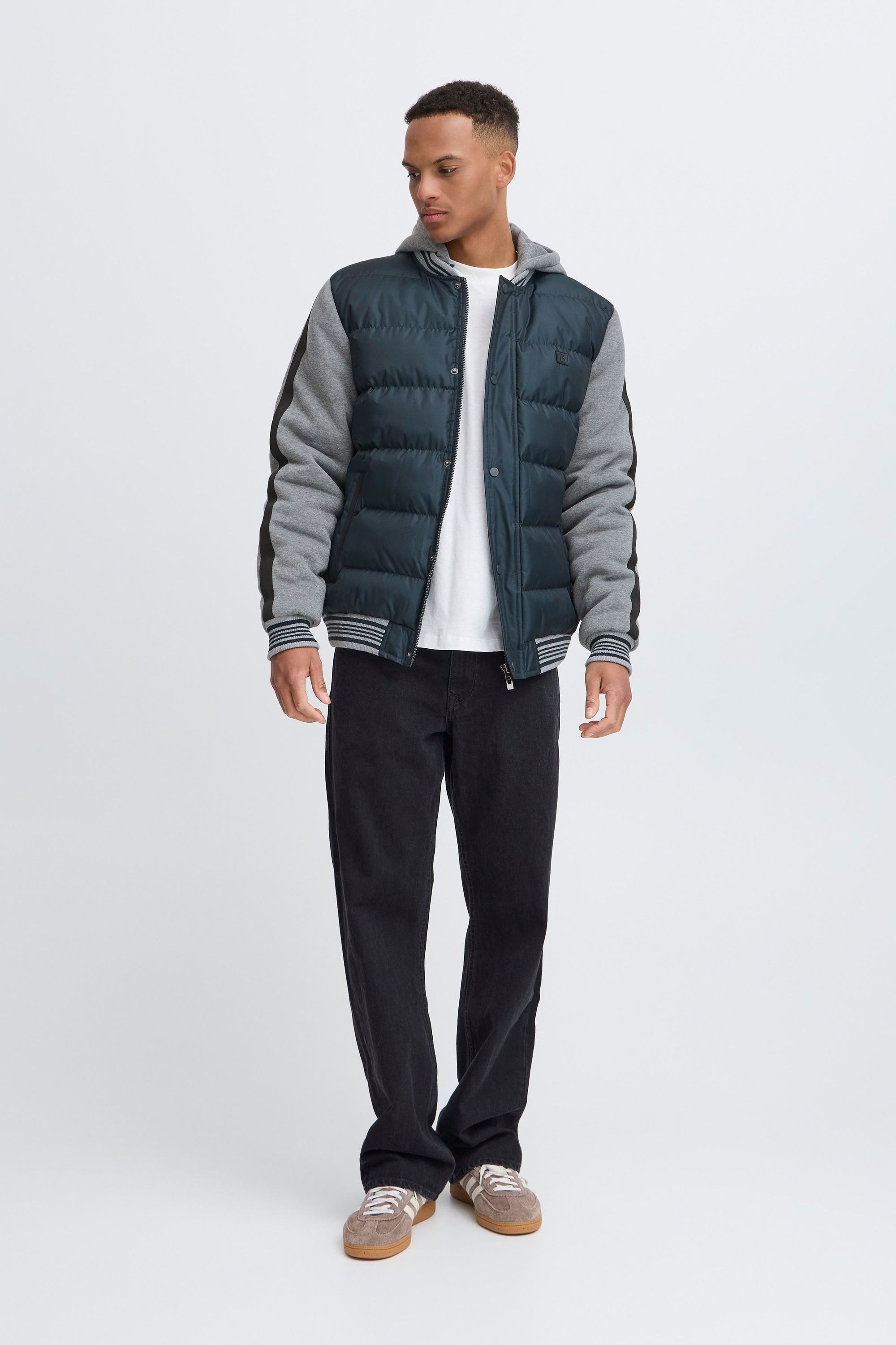 Thumbnail - Blend Collegejacke "BHERNIE" mit Kapuze Lässige Stepp-Collegejacke