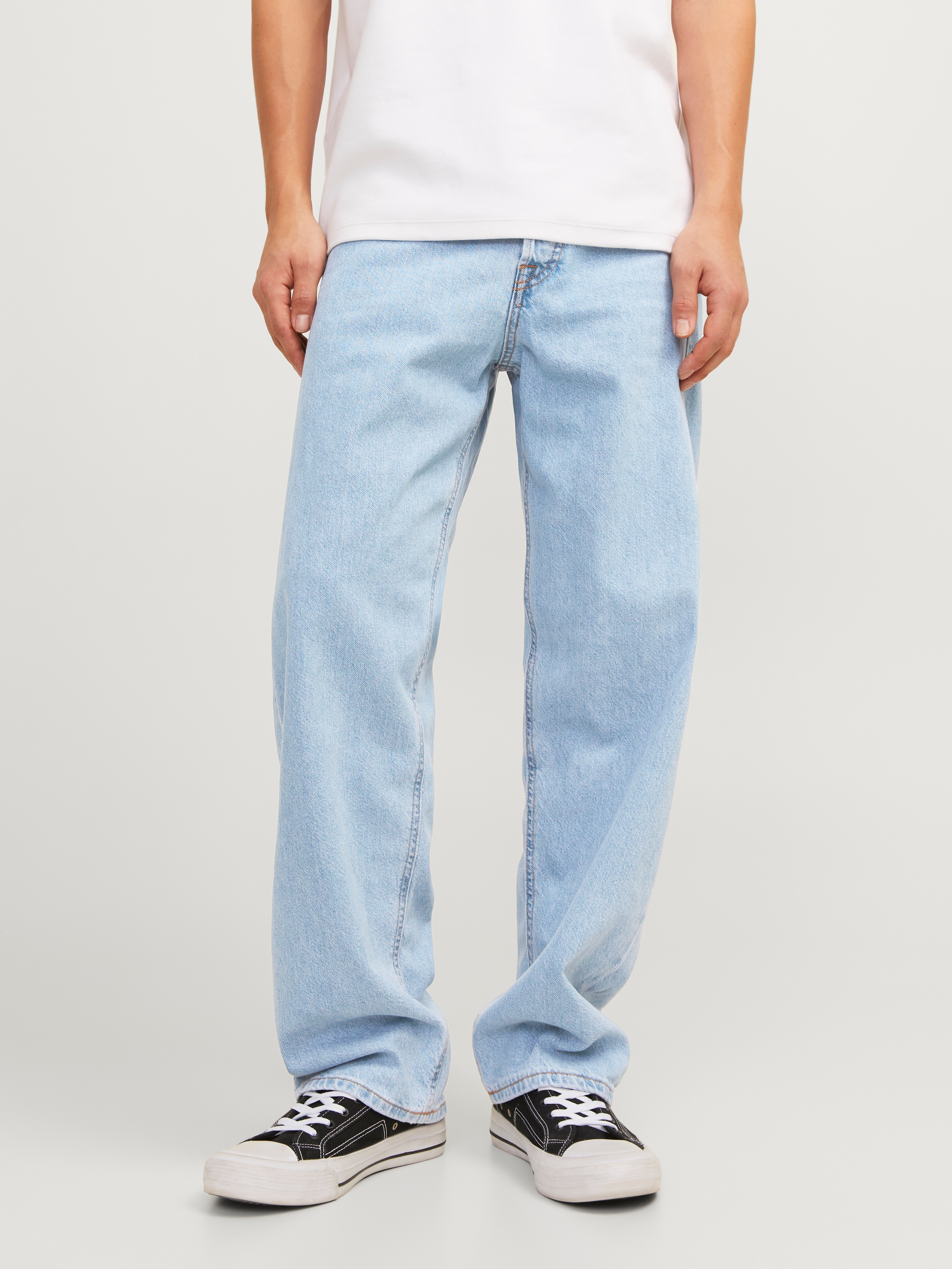 Jack & Jones Relax-fit-Jeans "JJIEDDIE mit hoher Taille und lockerer Passform" Baumwolle, relaxed fit