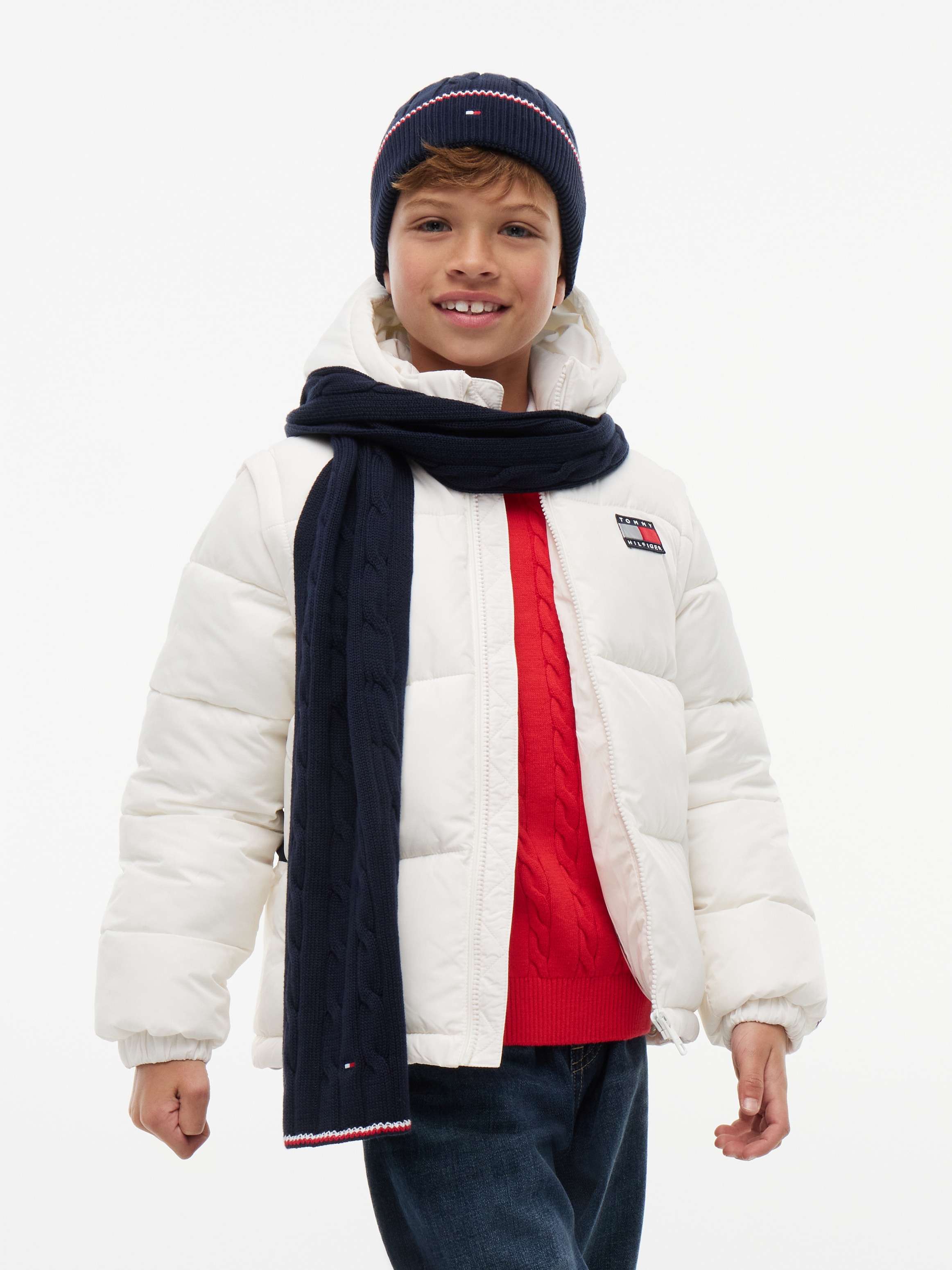Tommy Hilfiger Beanie »ESSENTIAL BEANIE AND SCARF SET« Mütze mit Schal