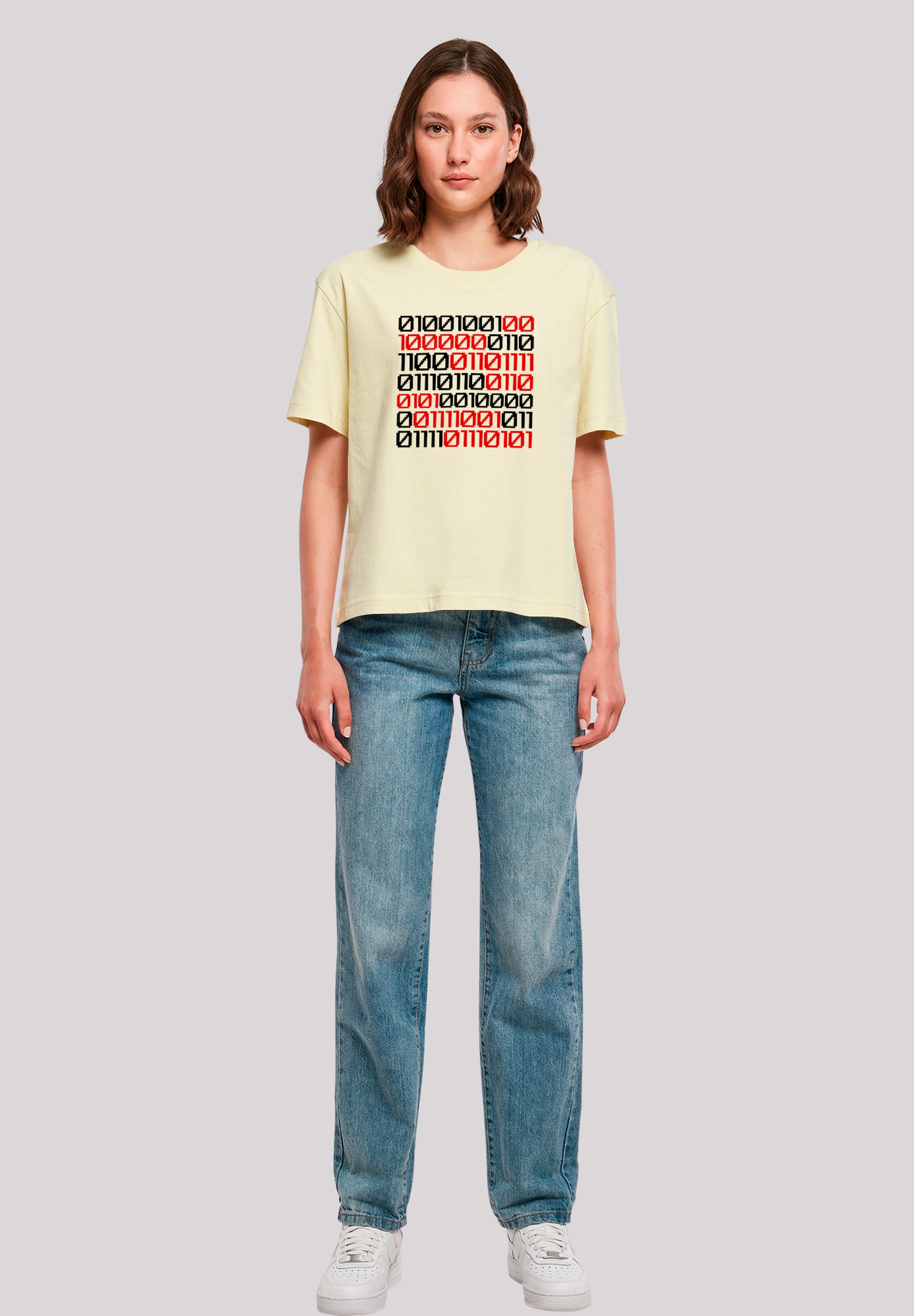 F4NT4STIC T-Shirt »I love you 01001001 Binary Code Valentinstag«, Premium Qualität